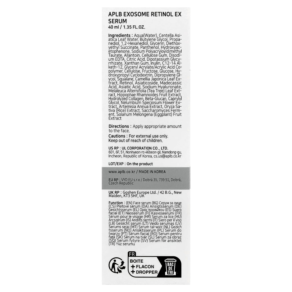 APLB, Exosome Retinol EX Serum , 1.35 fl oz (40 ml)