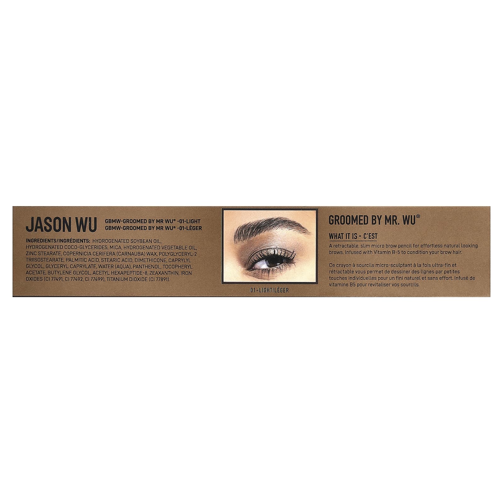 Jason Wu, Groomed By Mr. Wu®, Micro Brow Pencil, 01 Light, 0.003 oz (0.09 g)