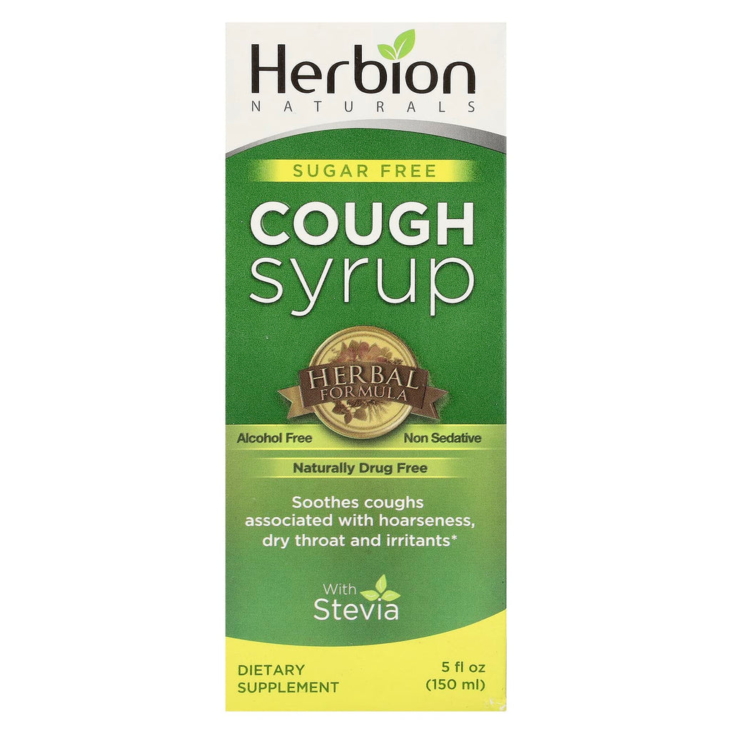 Herbion Naturals, Sugar Free Cough Syrup with Stevia, Alcohol Free , 5 fl oz (150 ml)