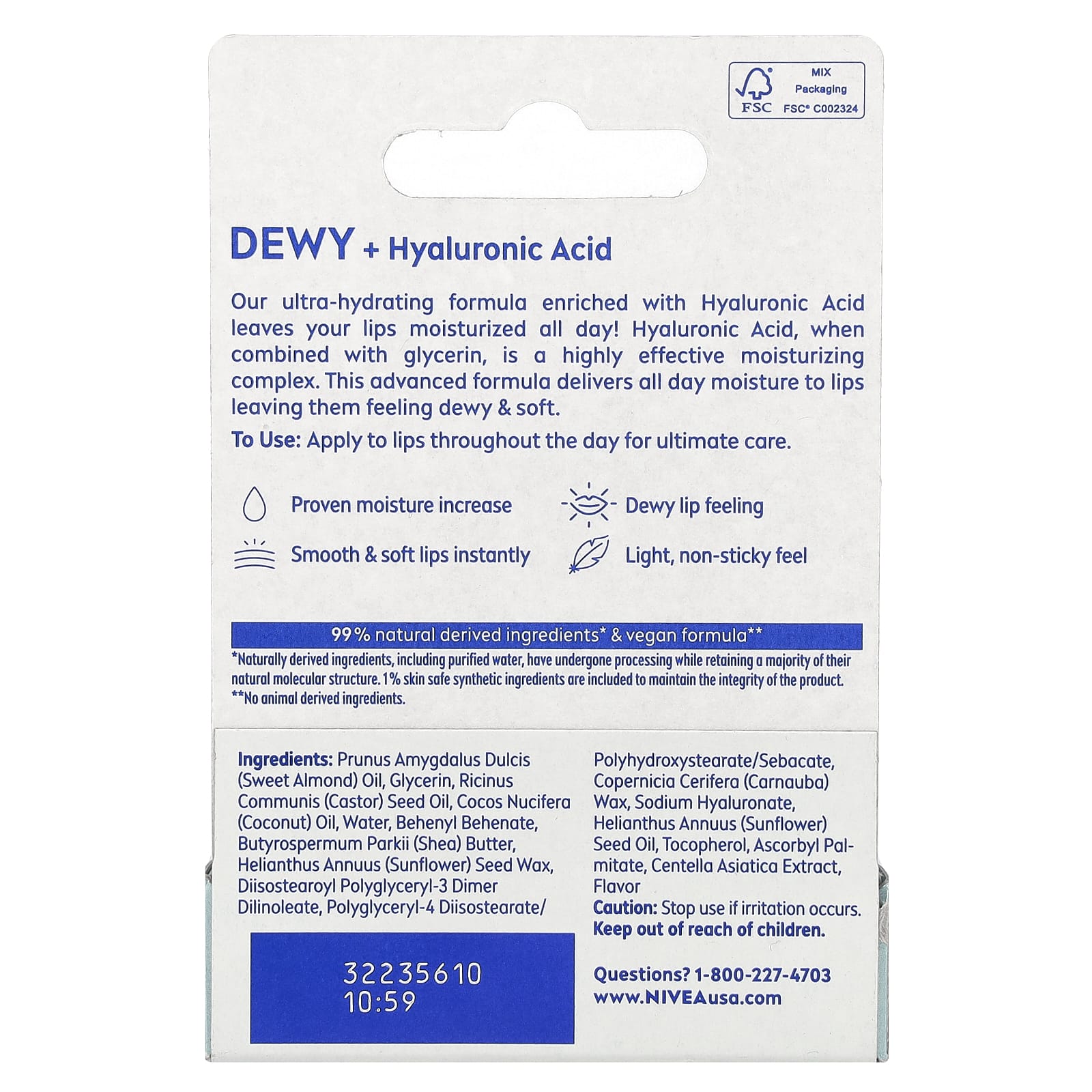 Nivea, Dewy Lip Care, 0.18 oz (5.2 g)