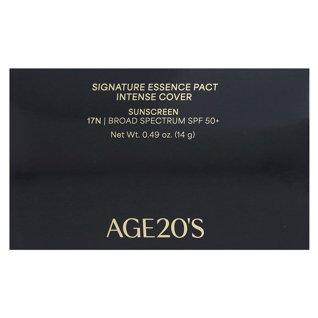 AGE20'S, Signature Essence Pact, Intense Cover, SPF 50+, 17N, 0.49 oz (14 g)