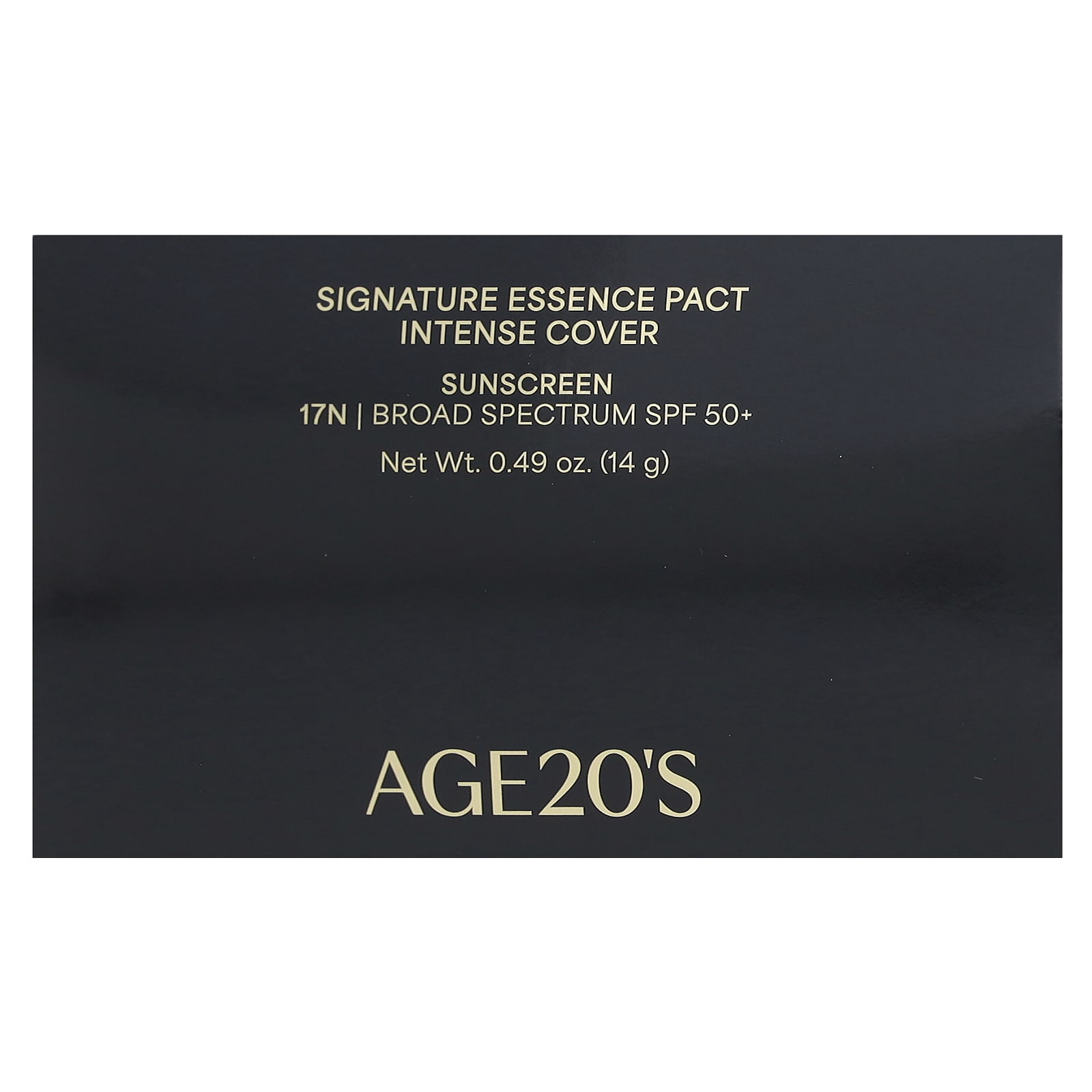 AGE20'S, Signature Essence Pact, Intense Cover, SPF 50+, 17N, 0.49 oz (14 g)