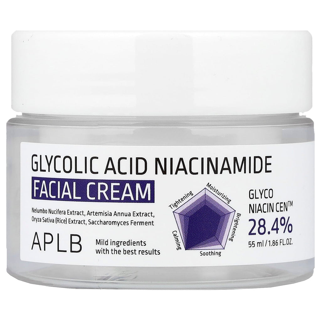 APLB, Glycolic Acid Niacinamide Facial Cream , 1.86 fl oz (55 ml)