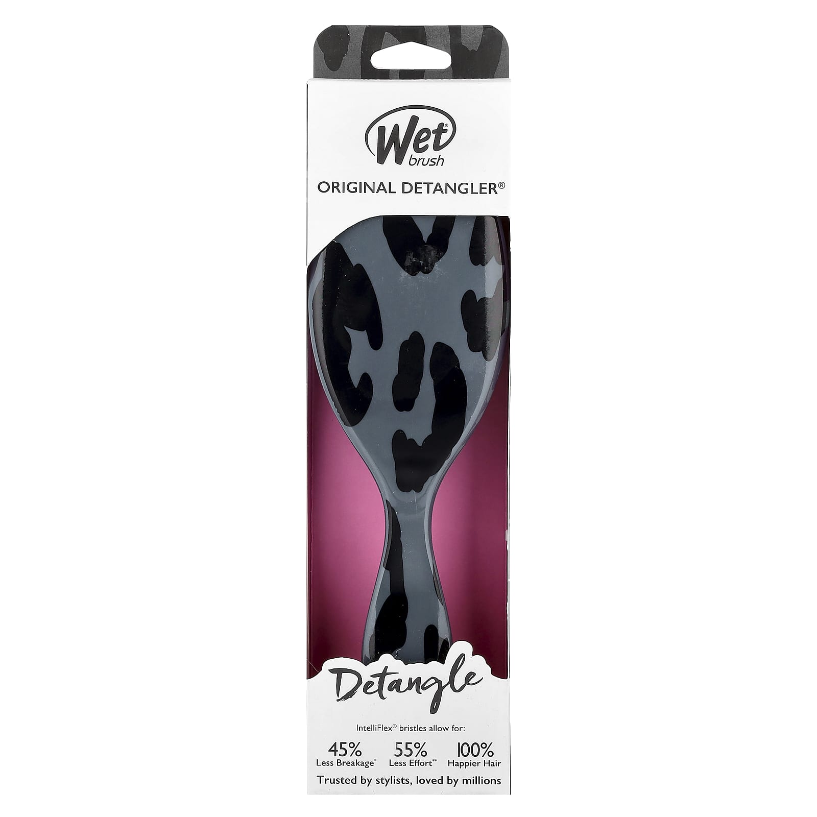 Wet Brush, Original Detangler®, Safari Leopard Gray, 1 Brush