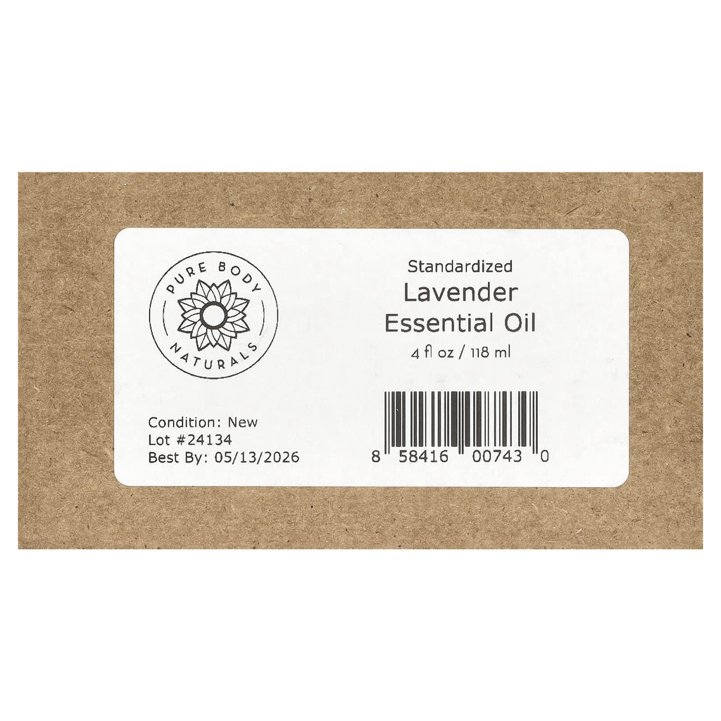 Pure Body Naturals, Essential Oil, Lavender , 4 fl oz (118 ml)