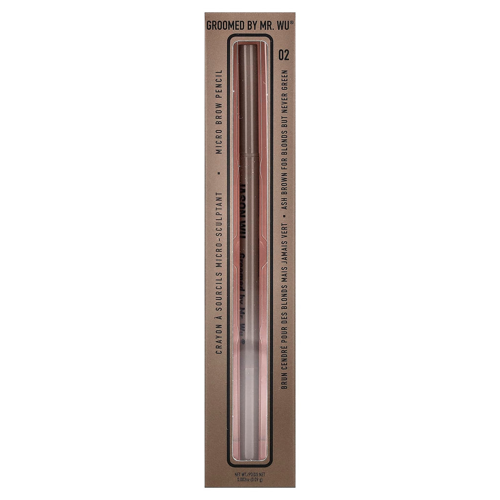 Jason Wu, Groomed By Mr. Wu®, Micro Brow Pencil, 02 Medium, 0.003 oz (0.09 g)