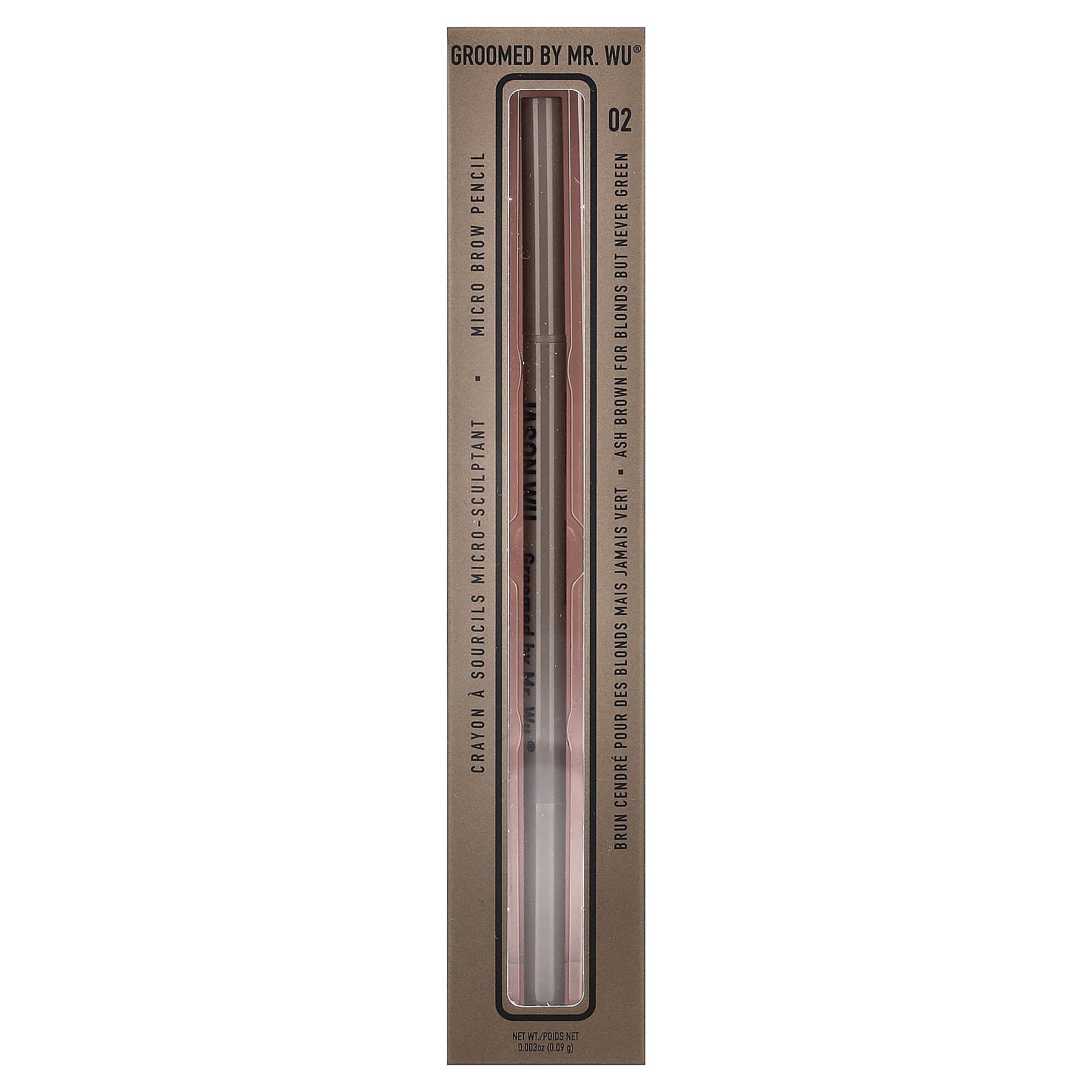 Jason Wu, Groomed By Mr. Wu®, Micro Brow Pencil, 02 Medium, 0.003 oz (0.09 g)