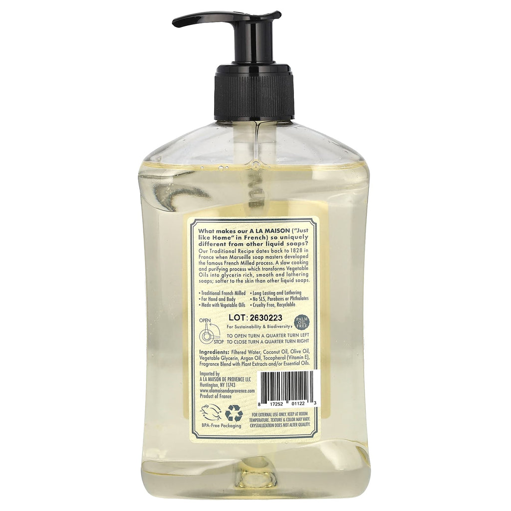 A La Maison de Provence, Liquid Soap For Hand & Body, Fresh Sea Salt, 16.9 fl oz (500 ml)