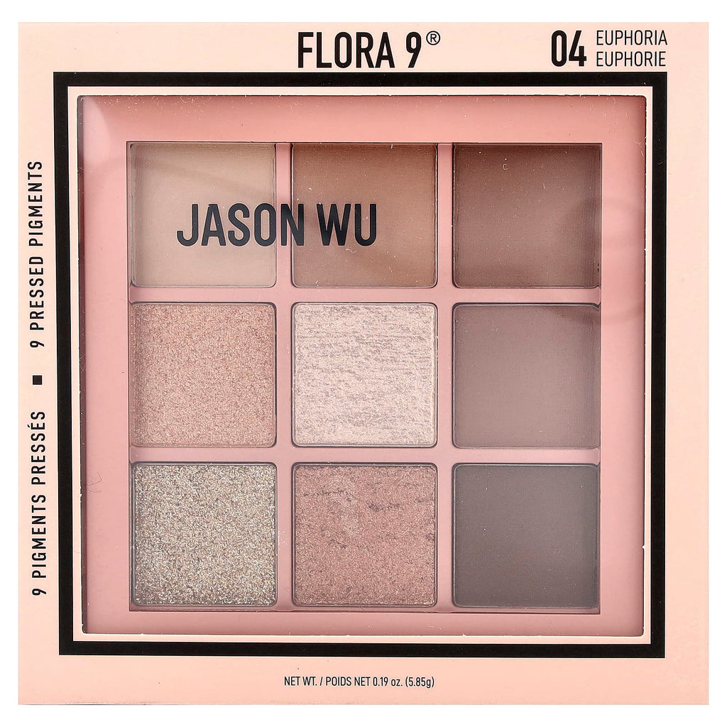 Jason Wu, Flora 9®, 9 Pressed Pigments, 04 Euphoria, 0.19 oz (5.85 g)