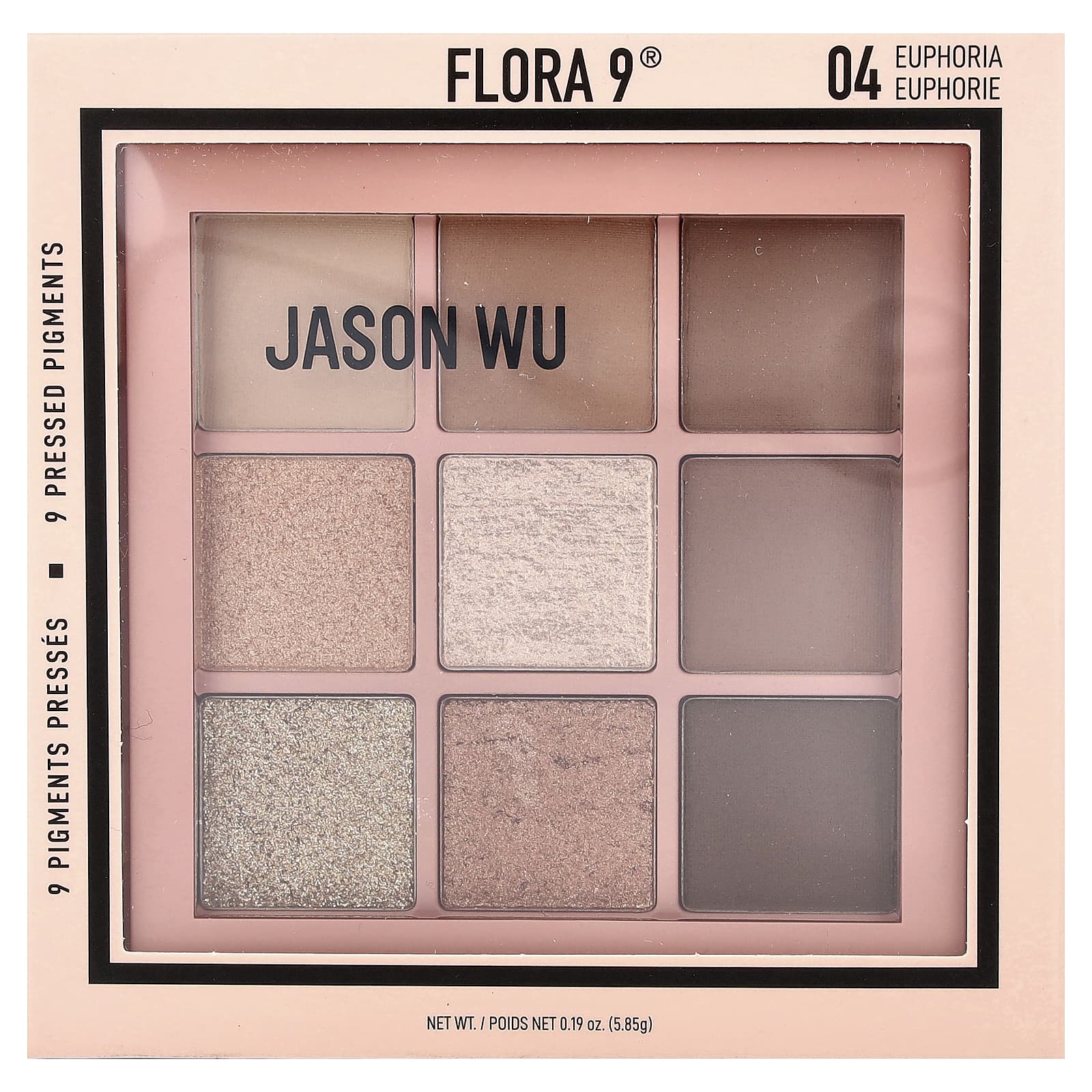 Jason Wu, Flora 9®, 9 Pressed Pigments, 04 Euphoria, 0.19 oz (5.85 g)