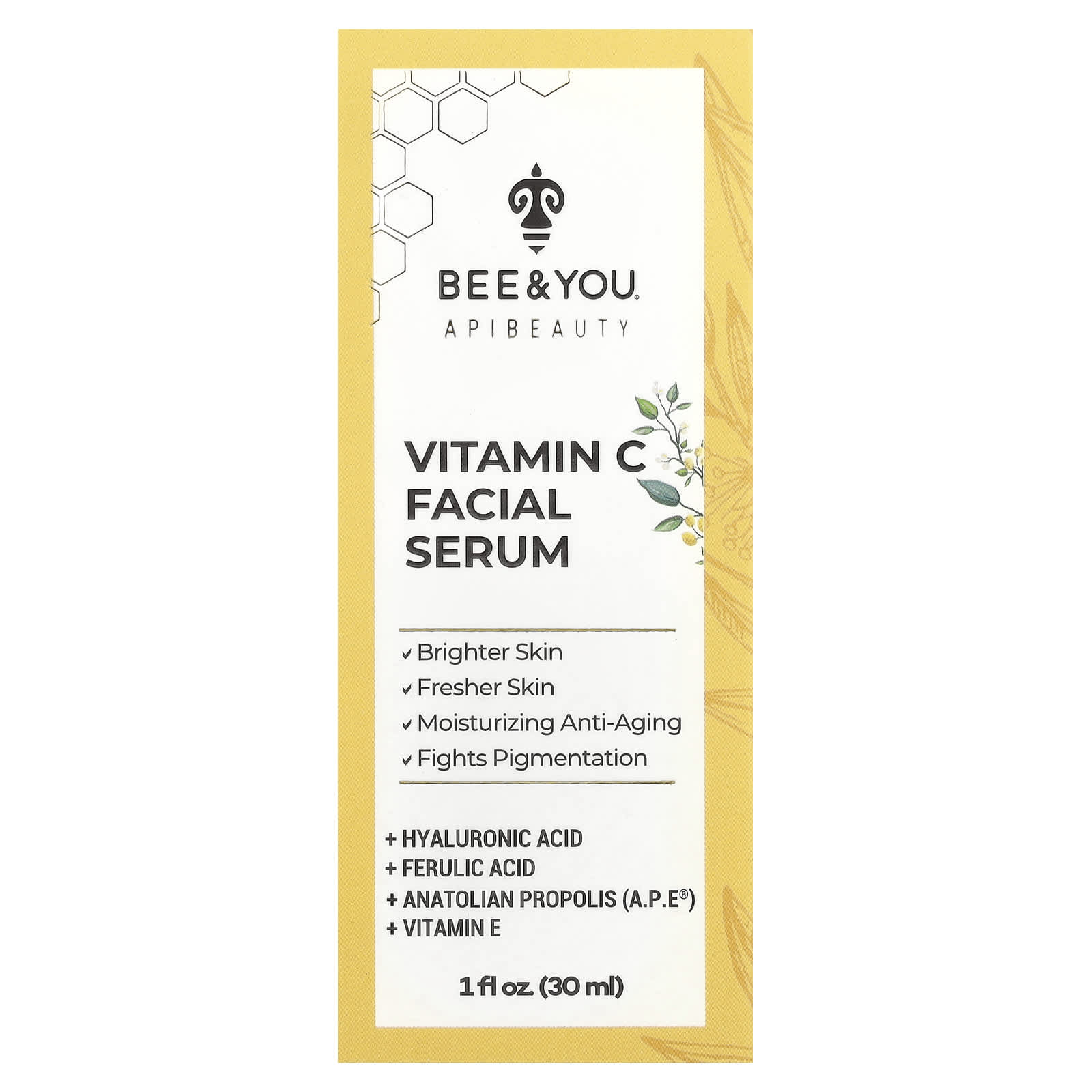 Bee & You, Vitamin C Facial Serum, 1 fl oz (30 ml)