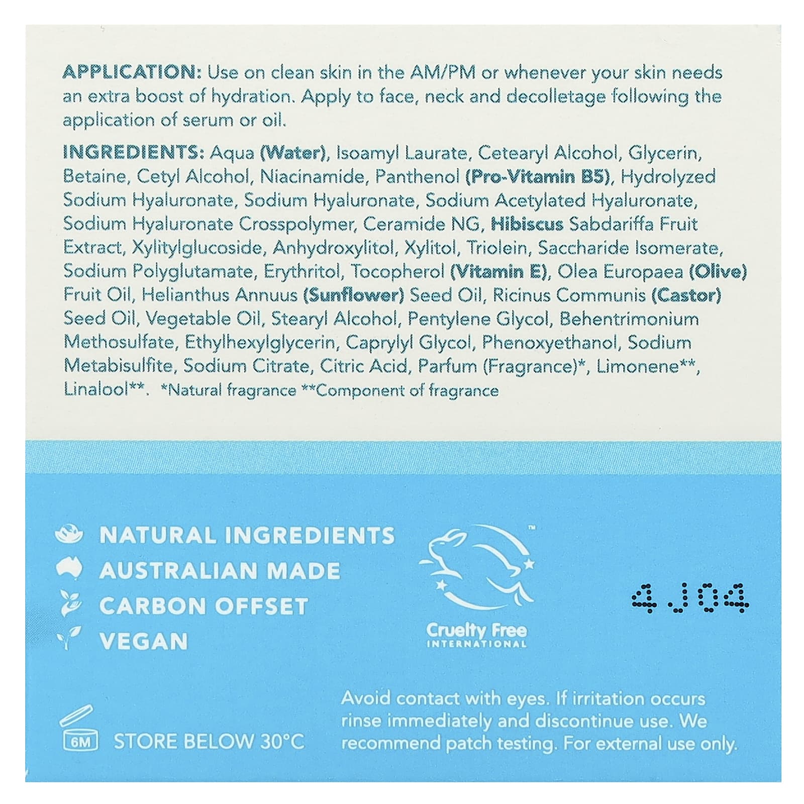 Sukin, AquaBoost 3D, Hyaluronic Acid Water Gel Cream, 1.69 fl oz (50 ml)