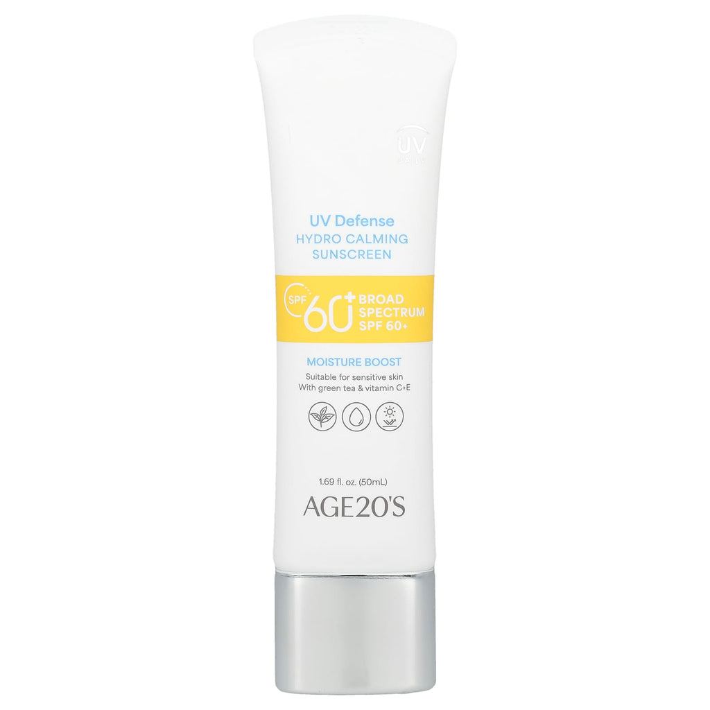 AGE20'S, UV Defense, Hydro Calming Sunscreen, SPF 60+, 1.69 fl oz (50 ml)
