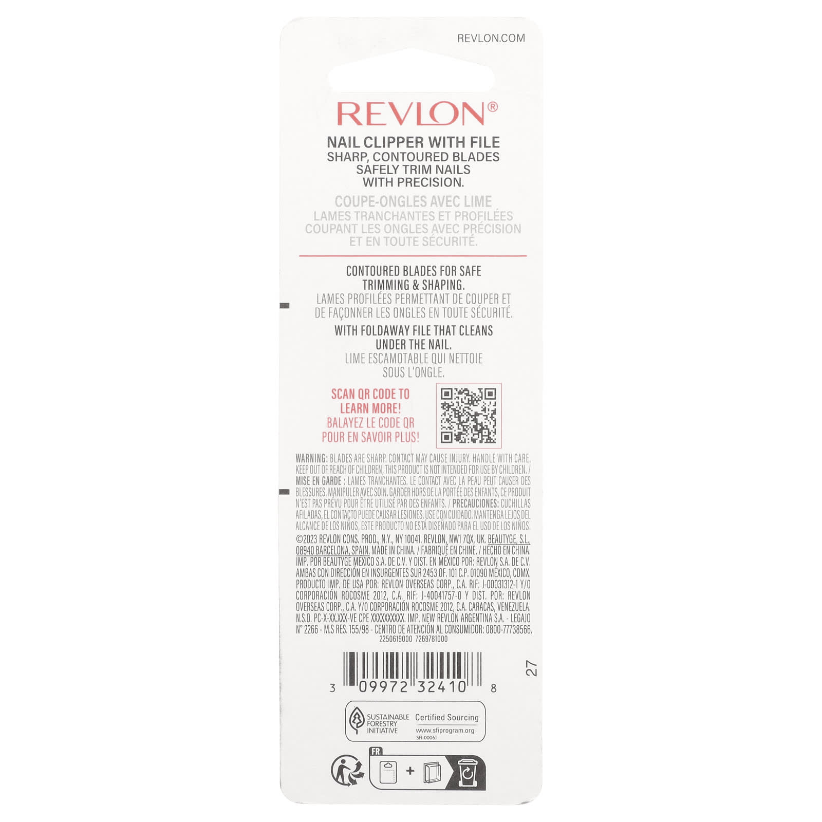 Revlon, Nail Clipper, 1 Count