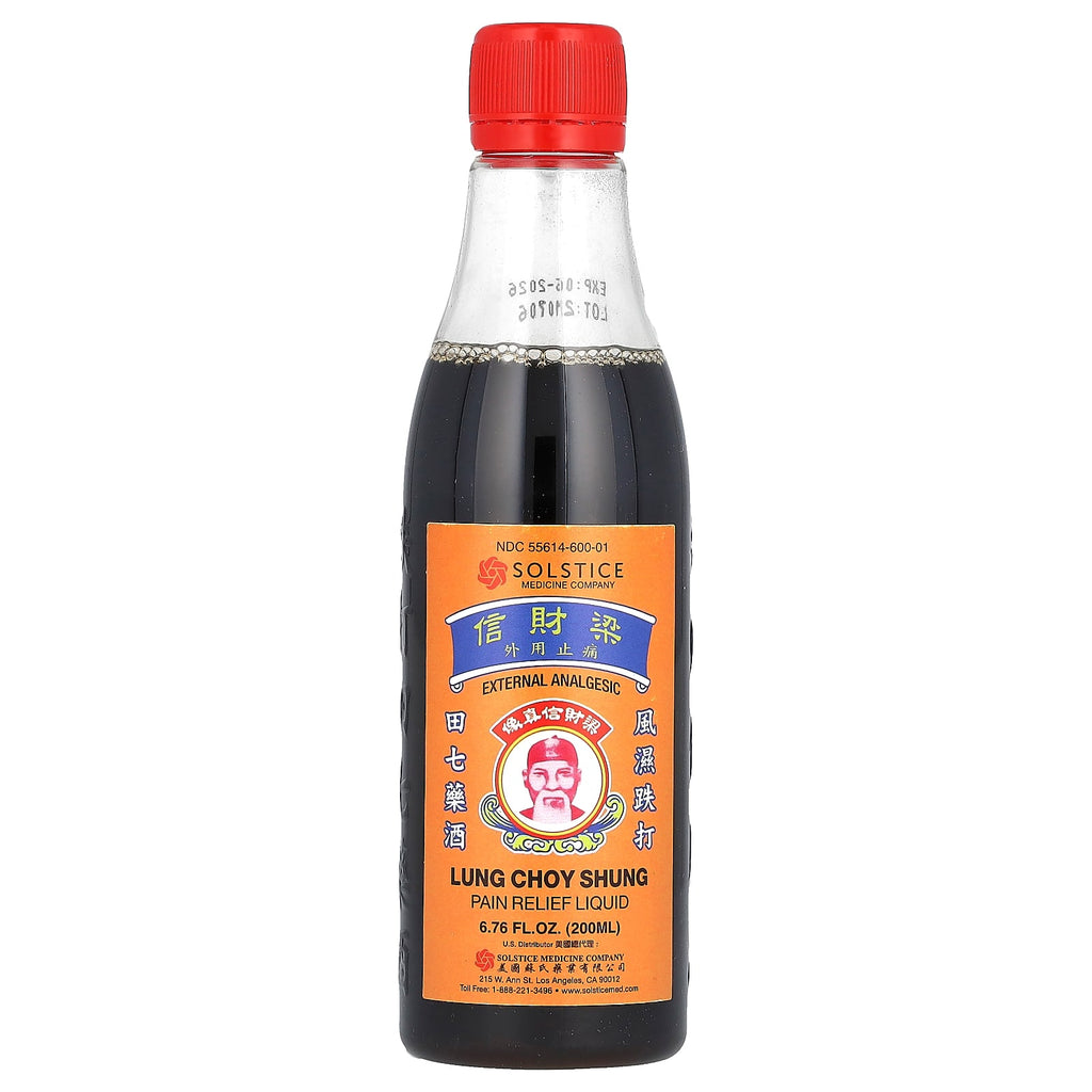 Yu Lam Brand, Solstice Medicine, Lung Choy Shung Pain Relief Liquid, Dit Da Jow, 6.76 fl oz (200 ml)