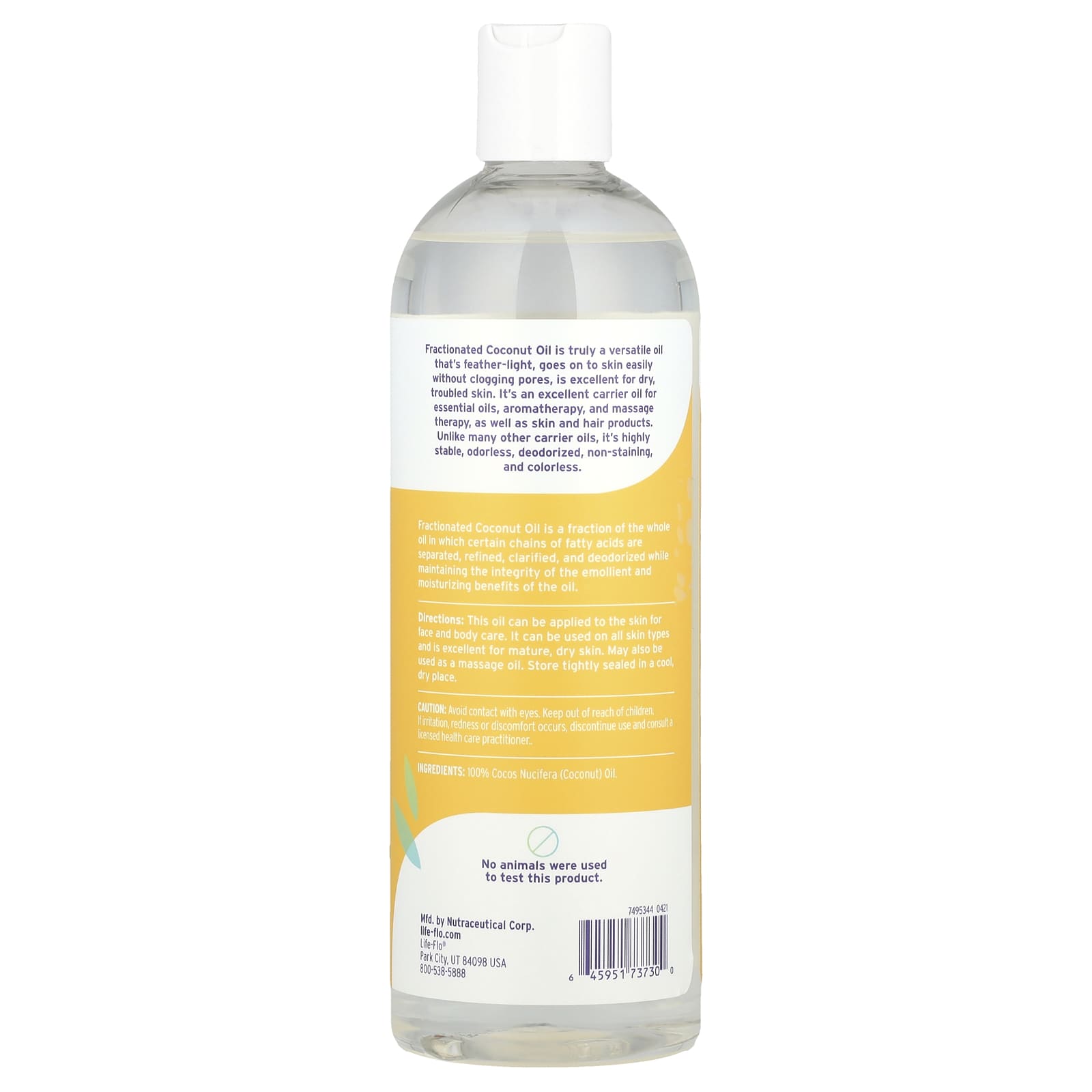 Life-flo, Pure Liquid Coconut Oil, 16 fl oz (473 ml)