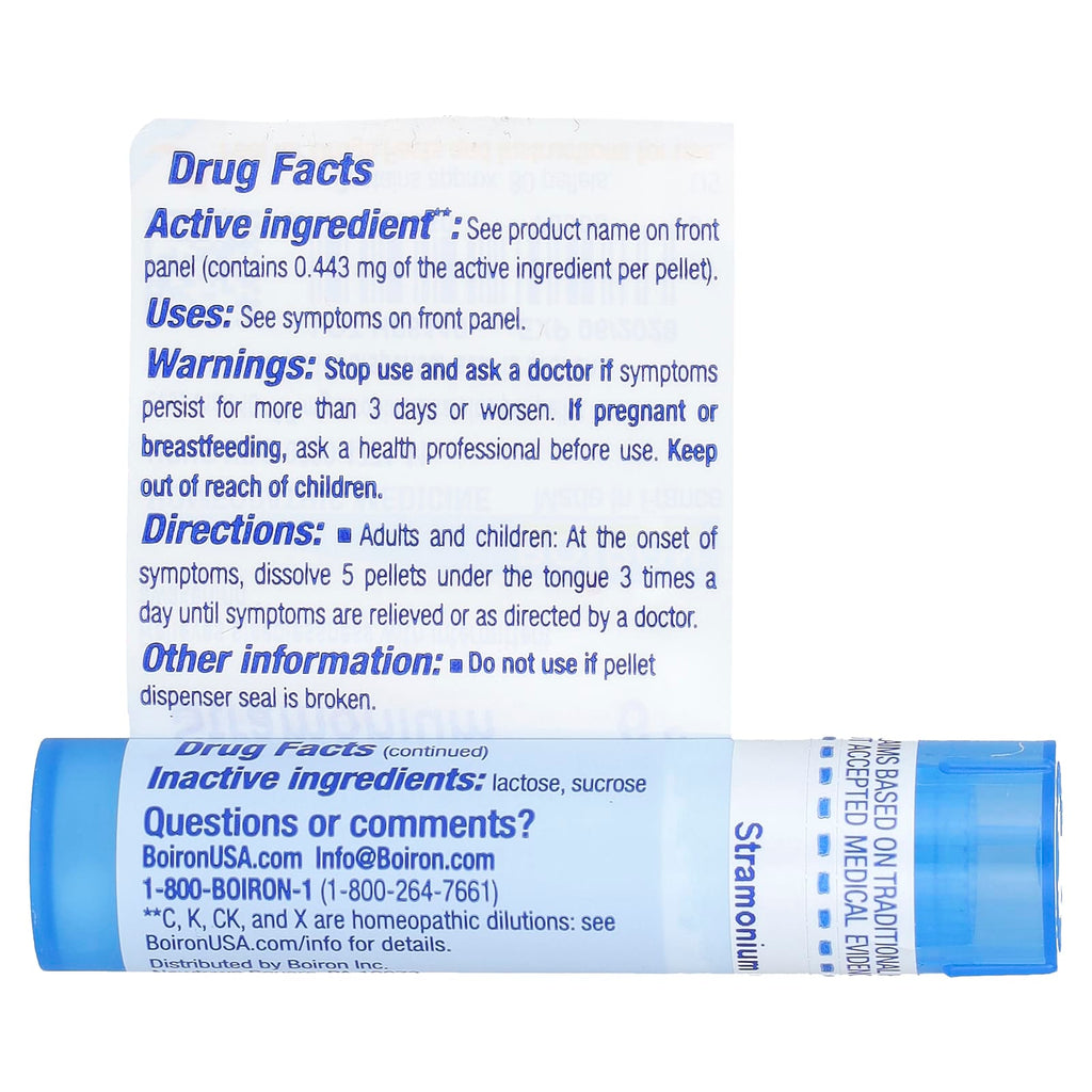 Boiron, Stramonium, 6C, Sleep Aid, 80 Pellets