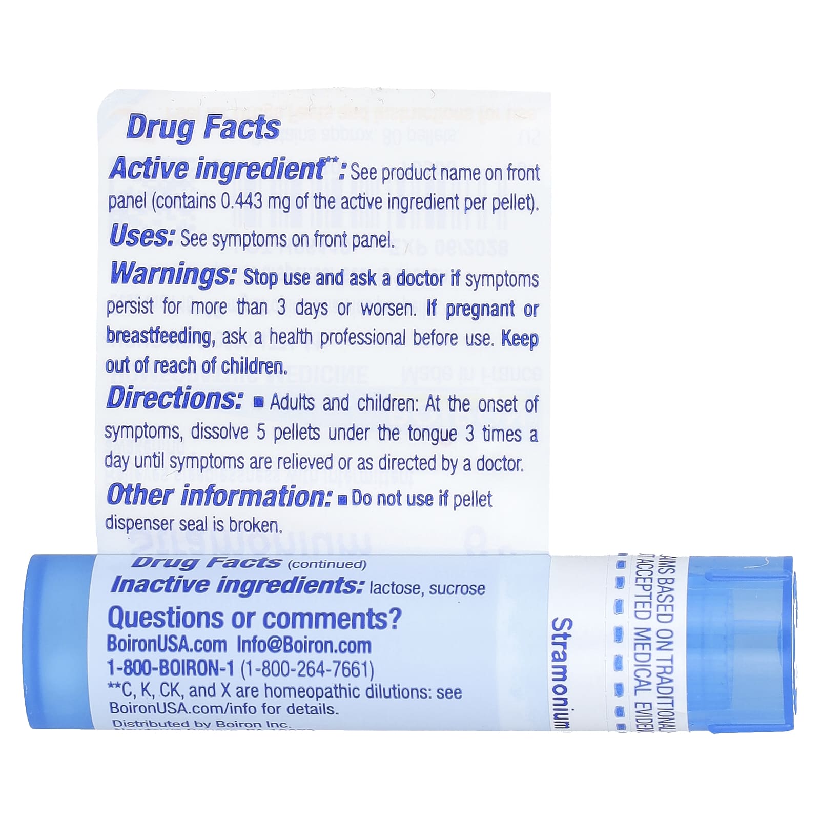 Boiron, Stramonium, 6C, Sleep Aid, 80 Pellets