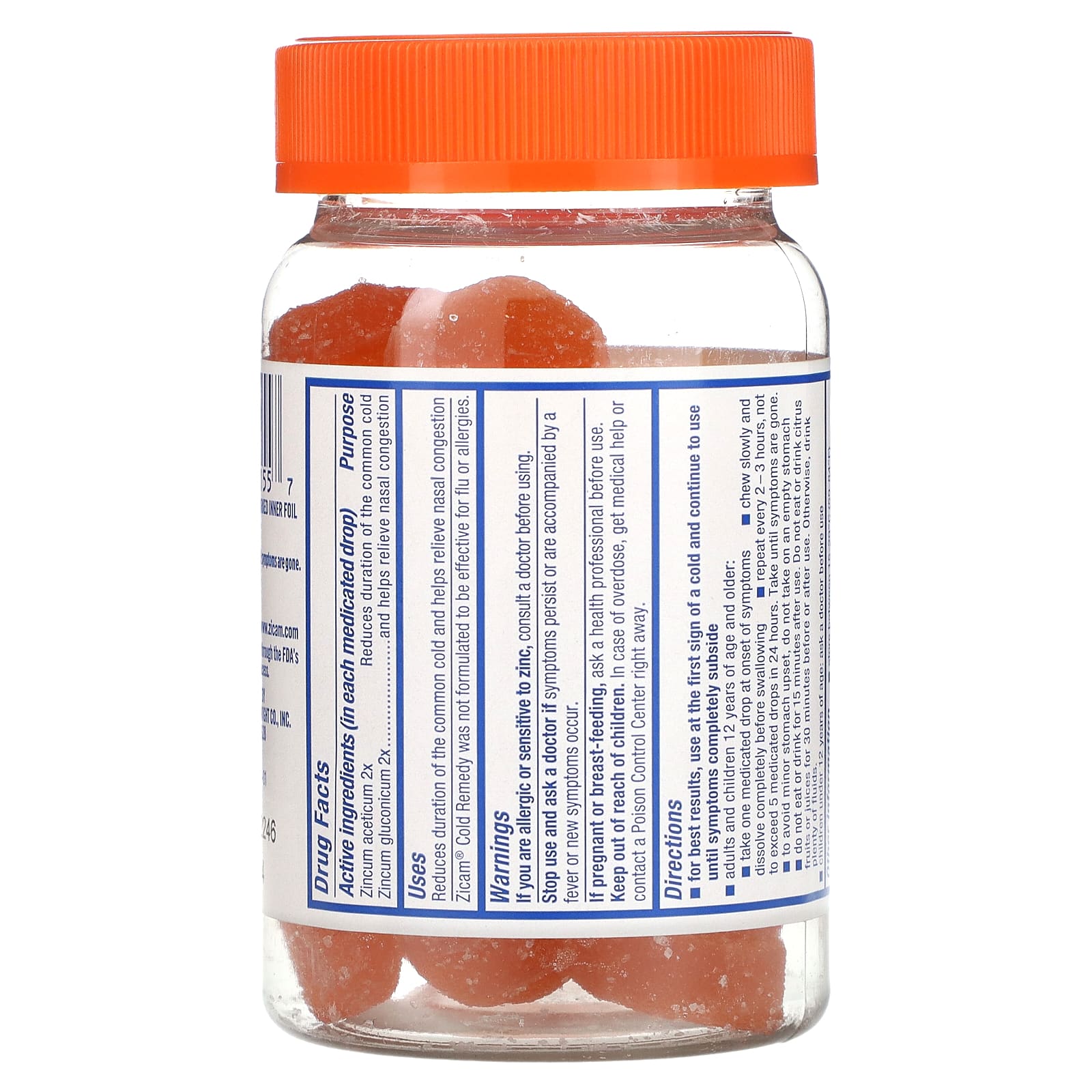 Zicam, Cold Remedy, Medicated Fruit Drops, Ultimate Orange, 25 Drops