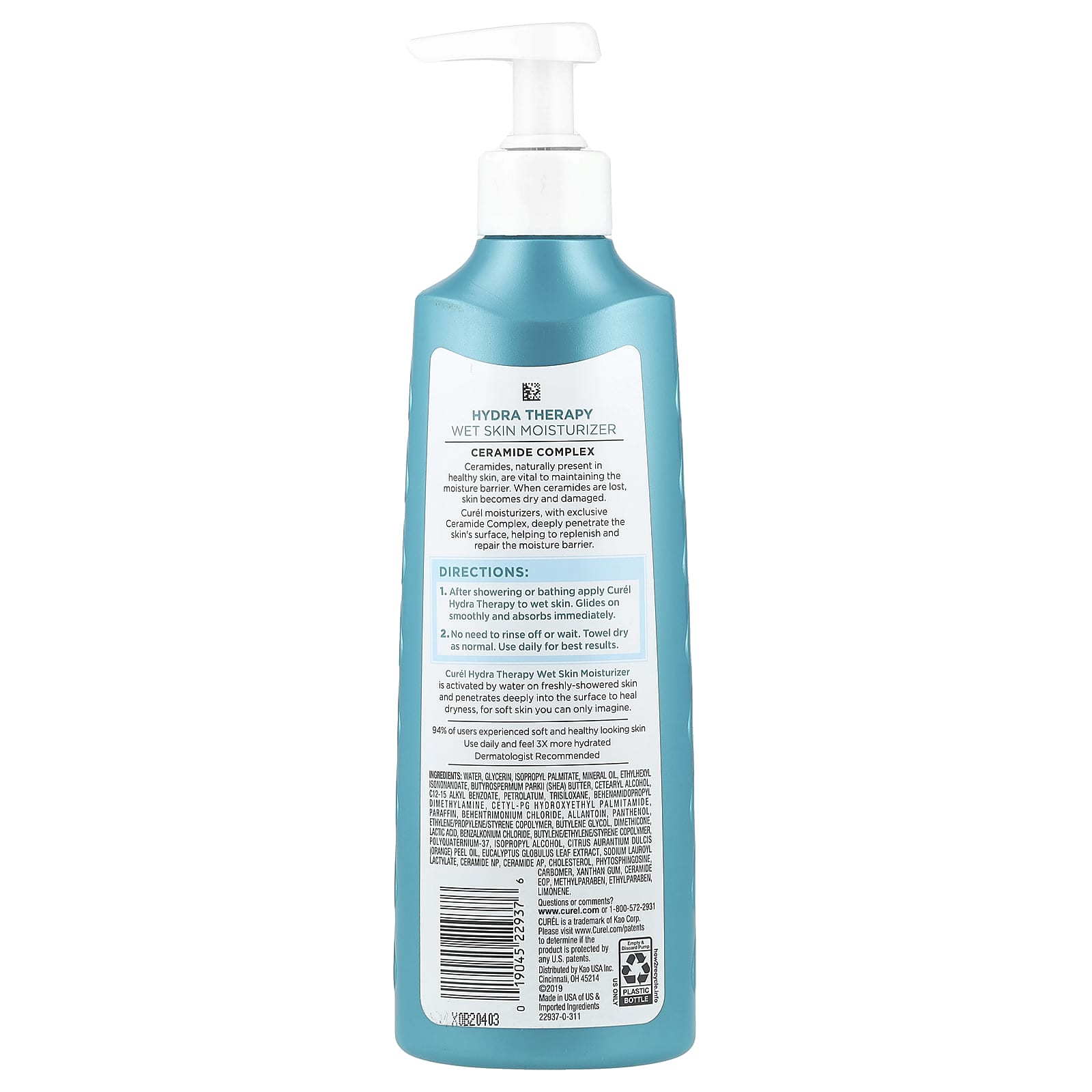 Curel, HydraTherapy, Wet Skin Moisturizer, 12 fl oz (354 ml)