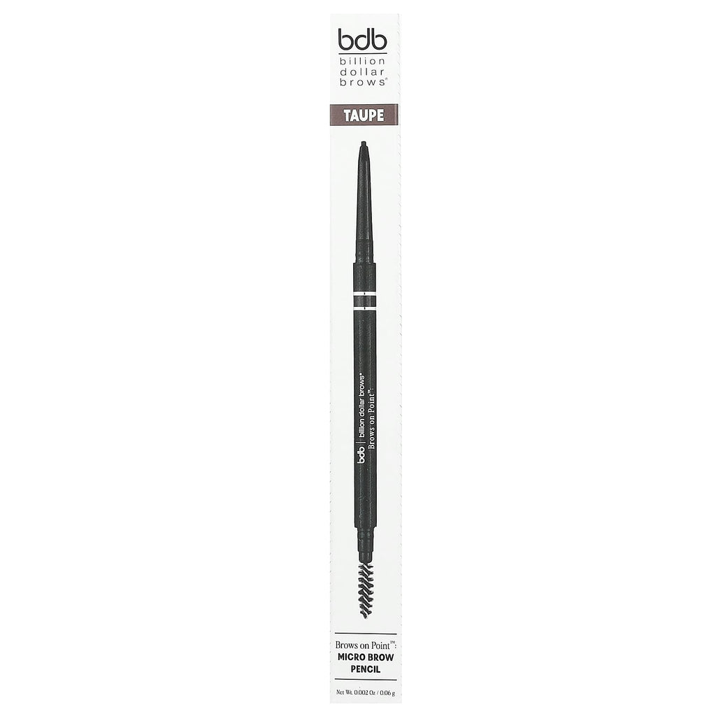 Billion Dollar Beauty, Billion Dollar Brows, Brows on Point: Micro Brow Pencil, Taupe, 0.002 oz (0.06 g)