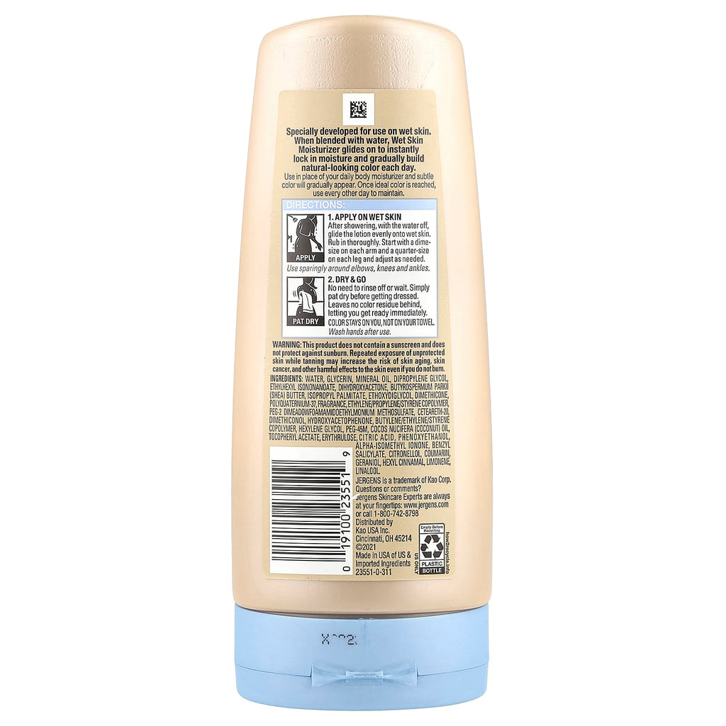 Jergens, Natural Glow, Wet Skin Moisturizer, Medium to Deep Skin Tones, 7.5 fl oz (221 ml)