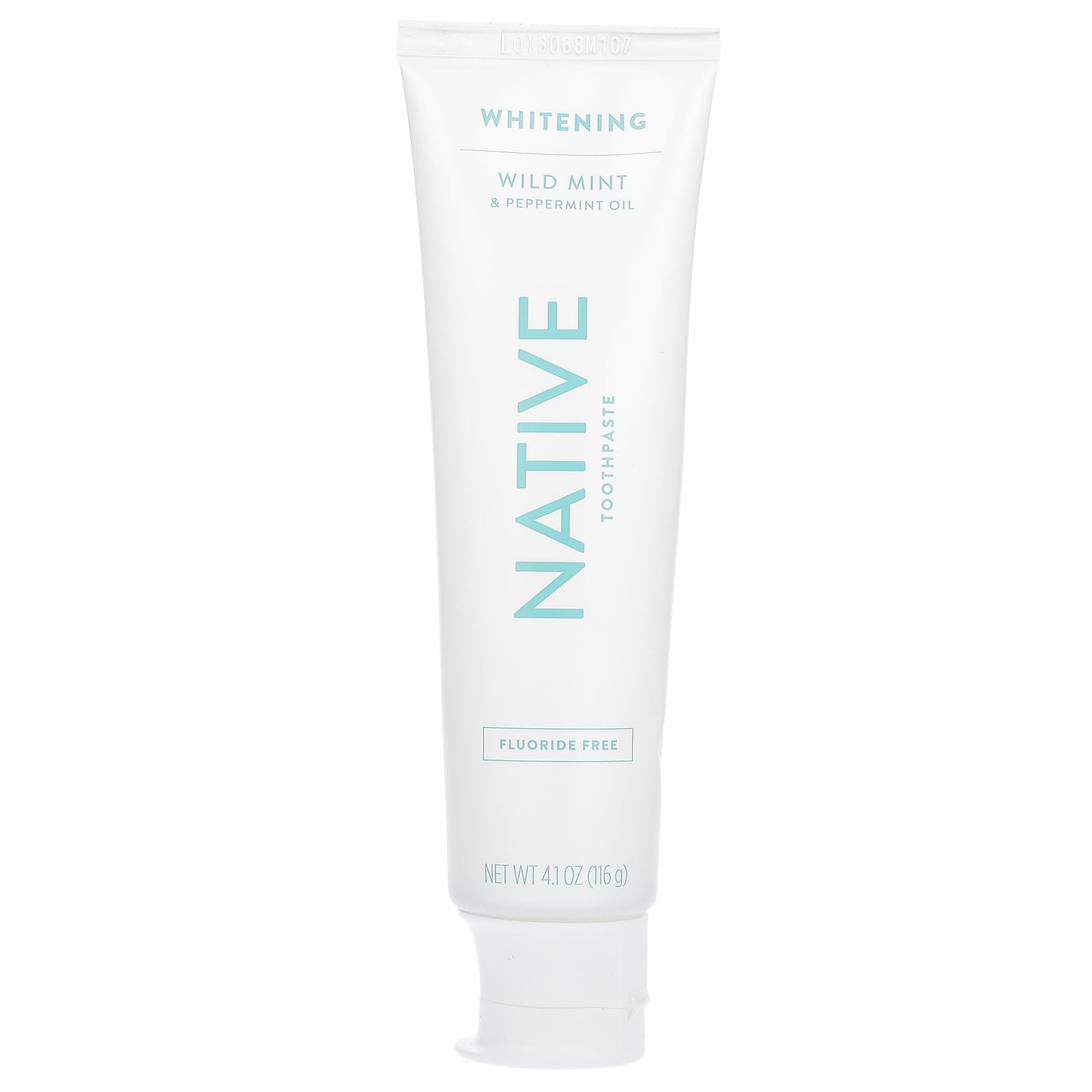 Native, Whitening Fluoride Free Toothpaste, Wild Mint & Peppermint Oil, 4.1 oz (116 g)