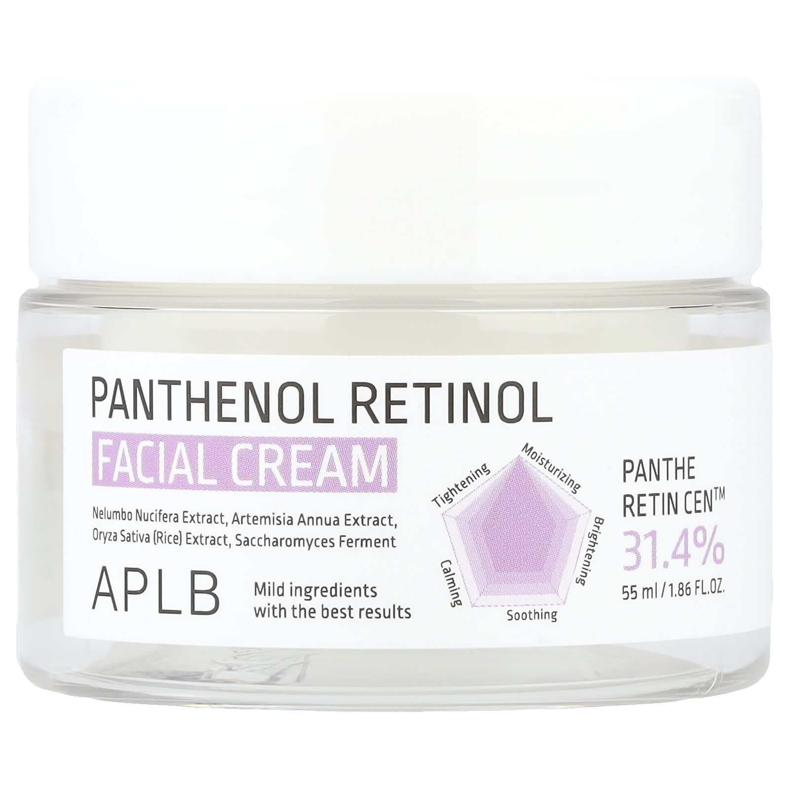 APLB, Panthenol Retinol Facial Cream, 1.86 fl oz (55 ml)