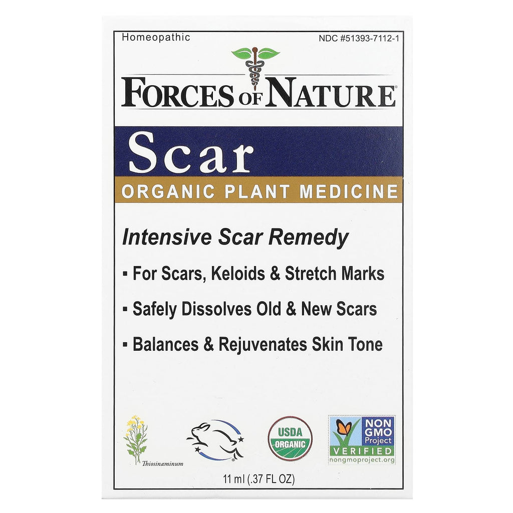 Forces of Nature, Scar, Organic Plant Medicine, 0.37 fl oz (11 ml)