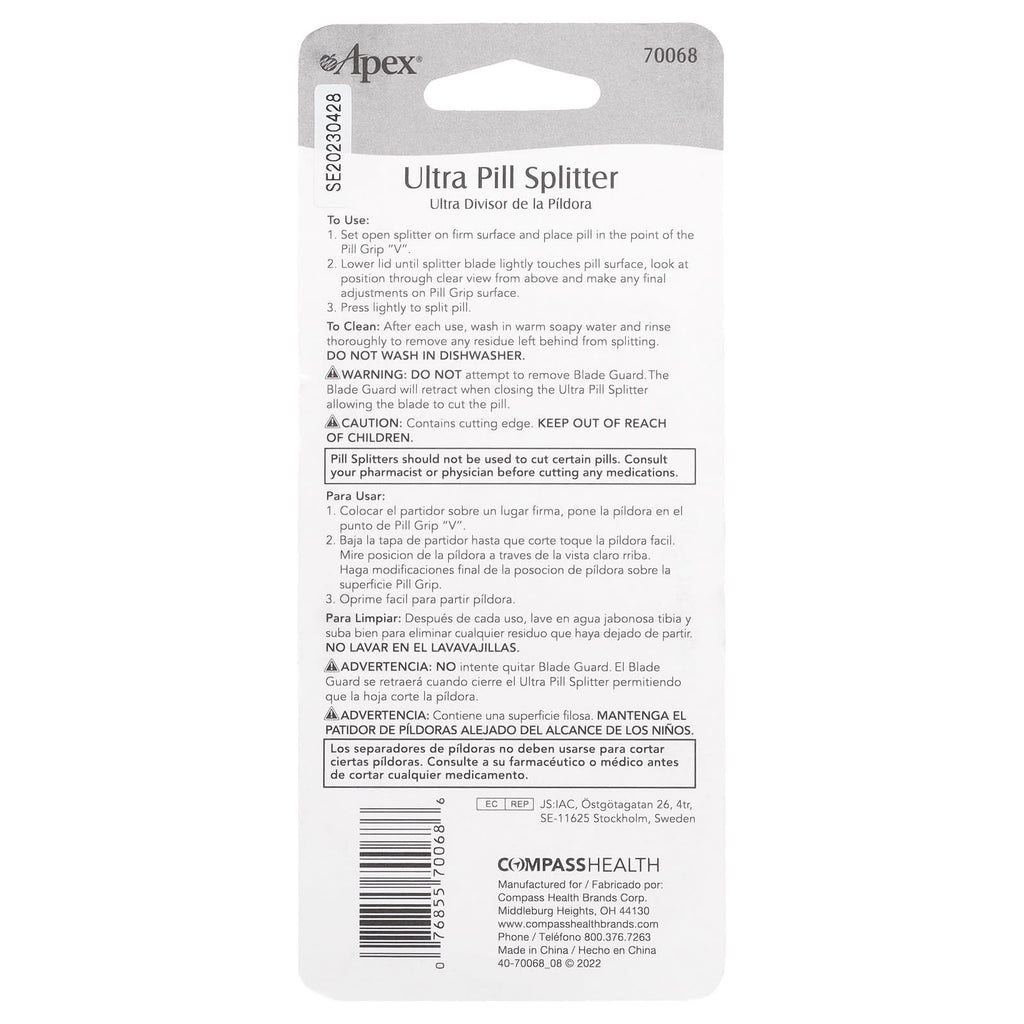 Apex, Ultra Pill Splitter, 1 Count