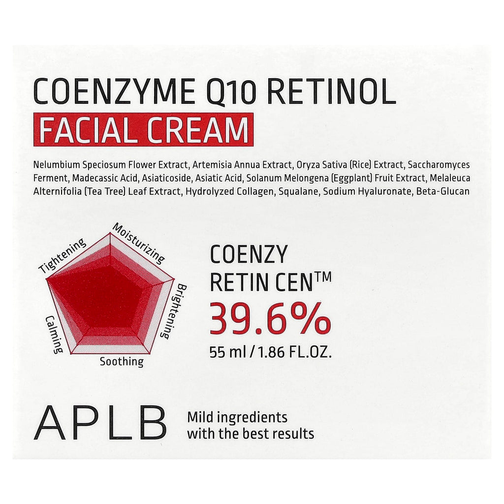 APLB, Coenzyme Q10 Retinol Facial Cream, 1.86 fl oz (55 ml)