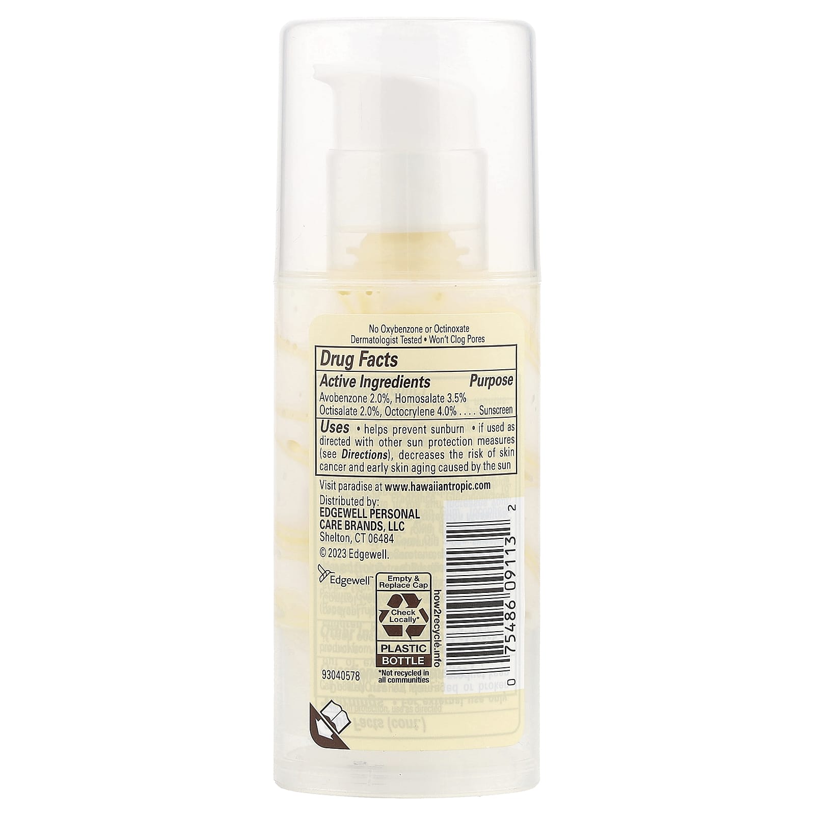 Hawaiian Tropic, Weightless Hydration Face Sunscreen Lotion, SPF 30 , 1.7 oz (50 ml)