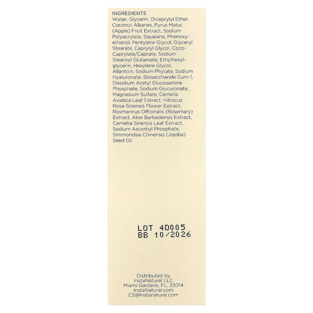 InstaNatural, Hyaluronic Acid Gel Moisturizer, 2 fl oz (60 ml)
