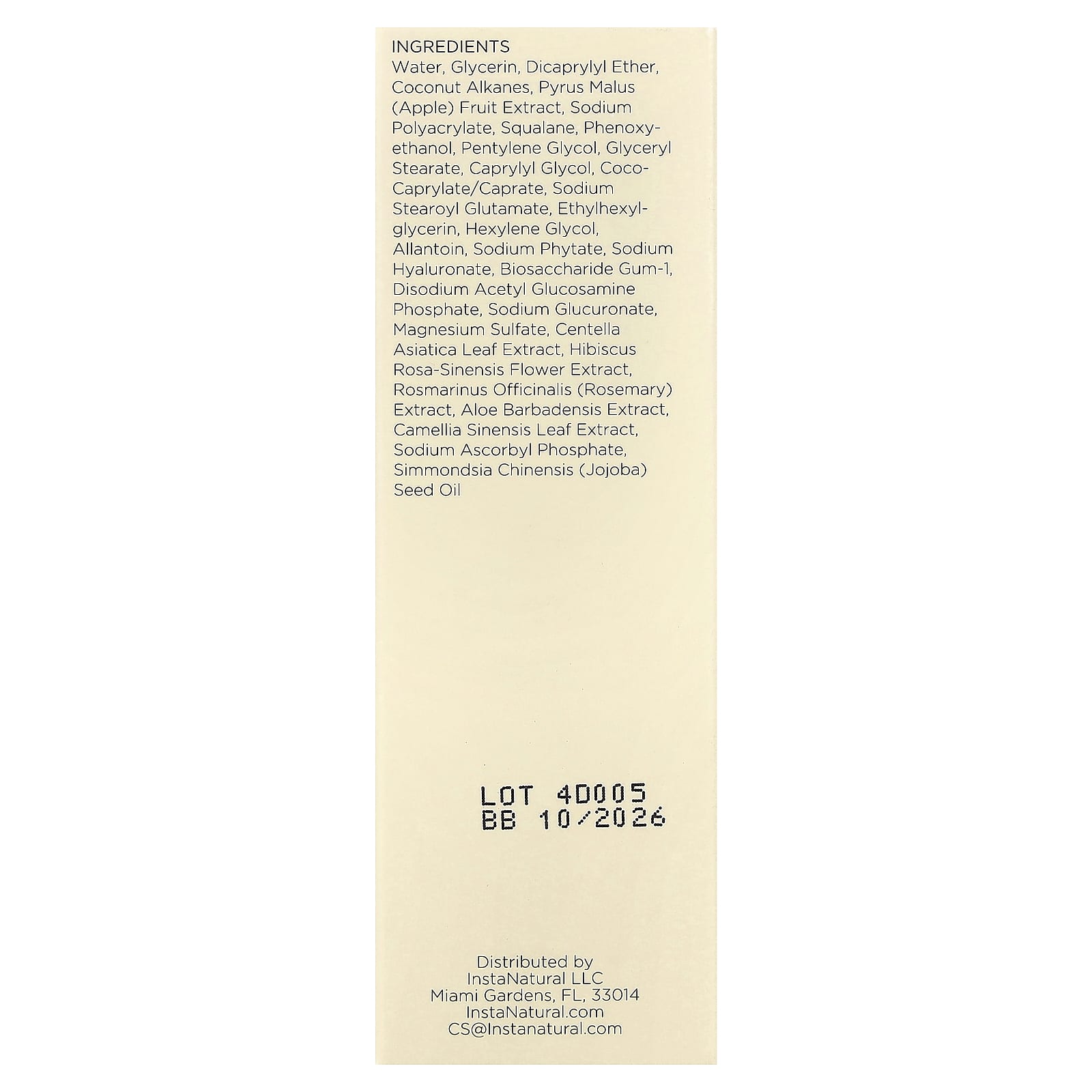 InstaNatural, Hyaluronic Acid Gel Moisturizer, 2 fl oz (60 ml)