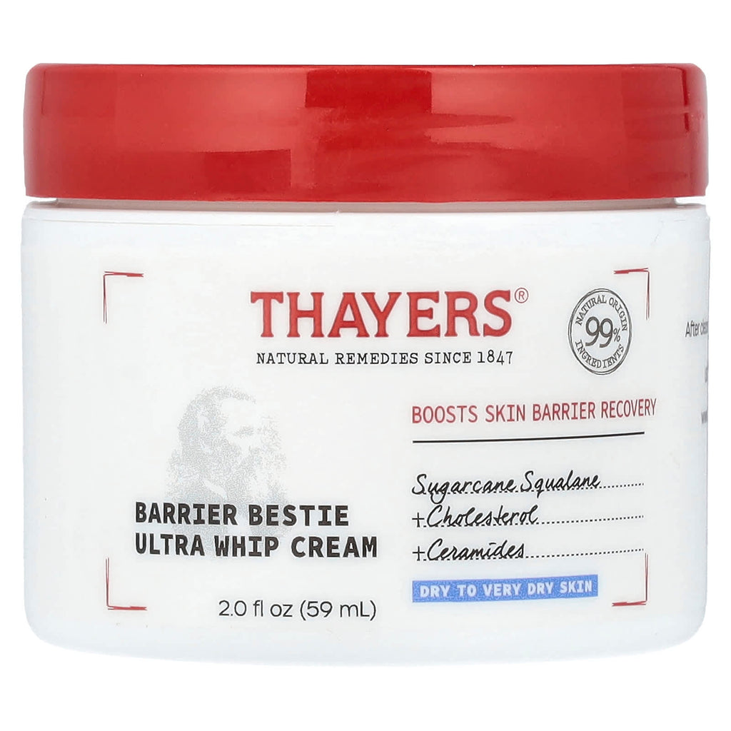 Thayers, Barrier Bestie Ultra Whip Cream, Fragrance-Free, 2 fl oz (59 ml)