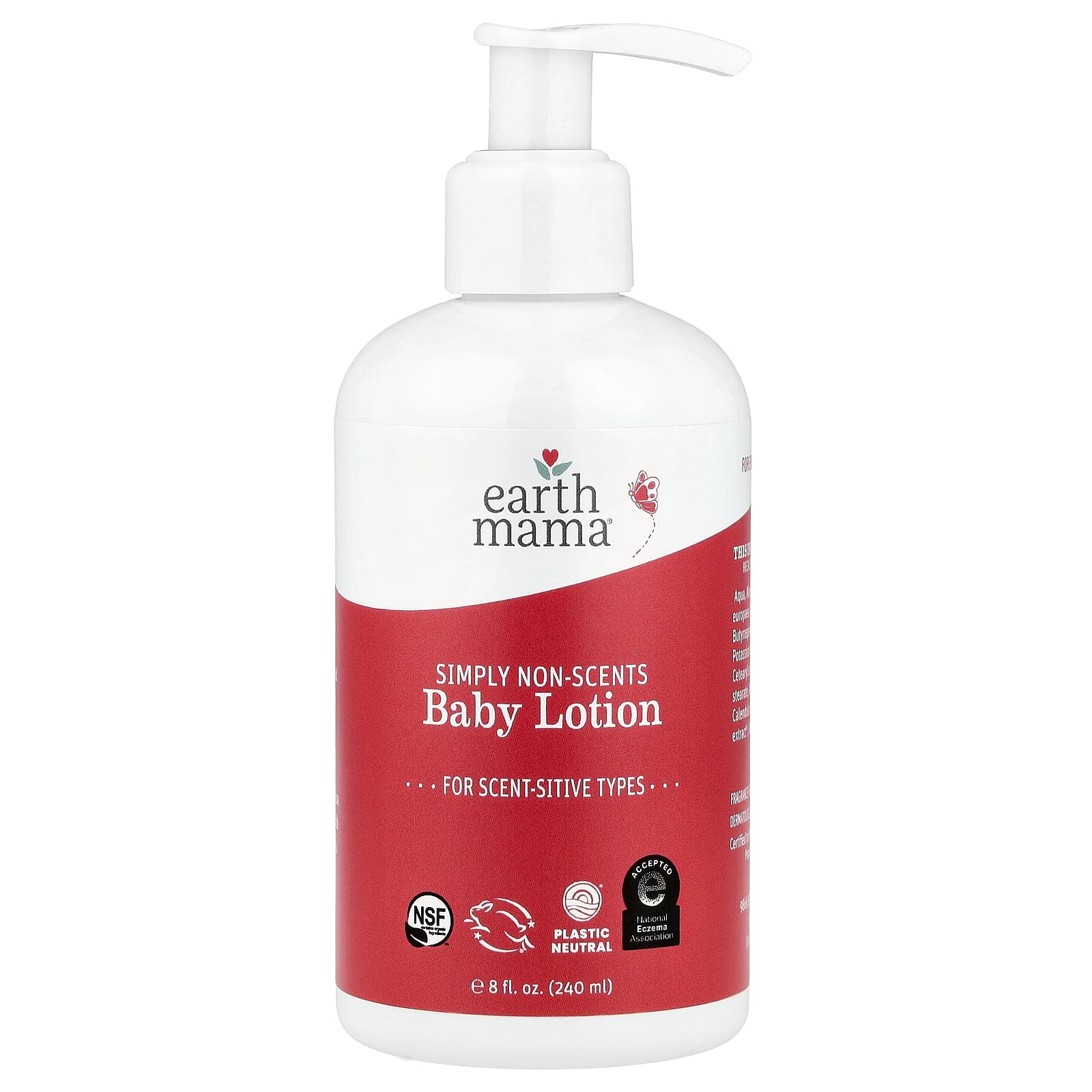 Earth Mama, Baby Lotion, Simply Non-Scents, 8 fl oz (240 ml)
