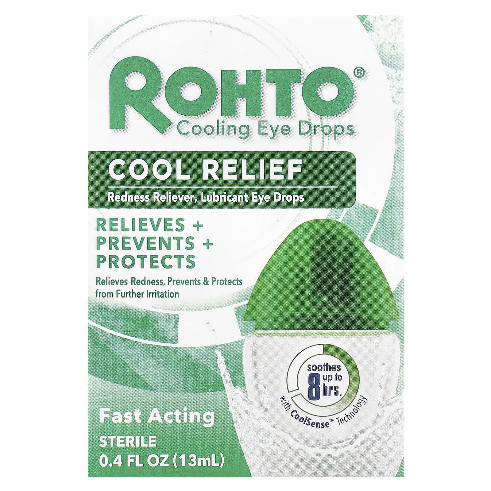 Rohto, Cooling Eye Drops, Cool Relief, 0.4 fl oz (13 ml)