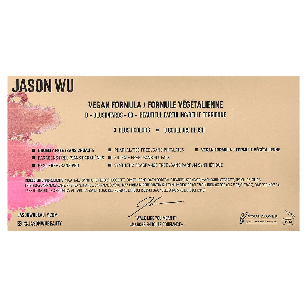 Jason Wu, Blush Trio, 03 Beautiful Earthling, 0.50 oz (14.4 g)