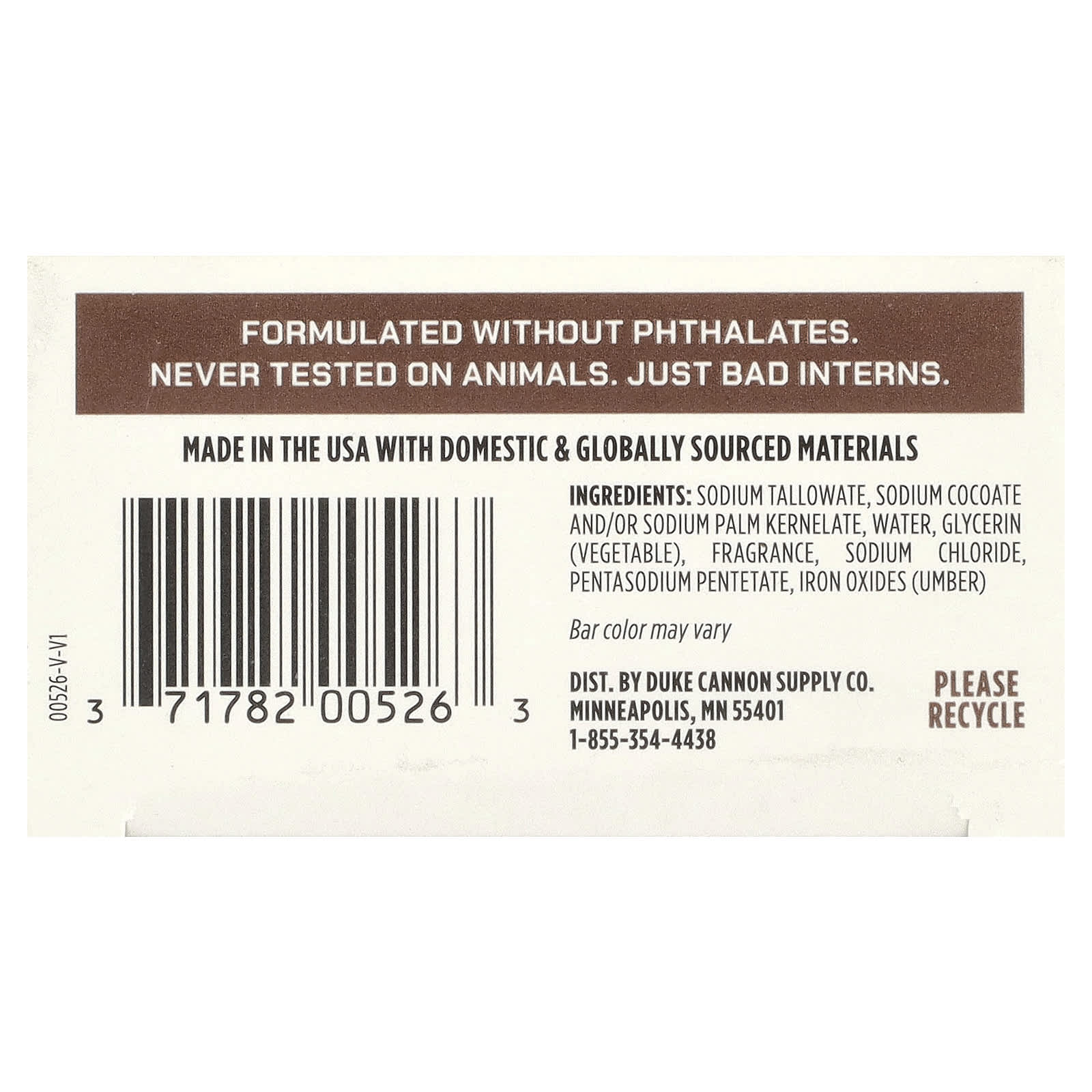 Duke Cannon Supply Co., Big Brick Of Bar Soap®, Old Glory, 10 oz (283 g)