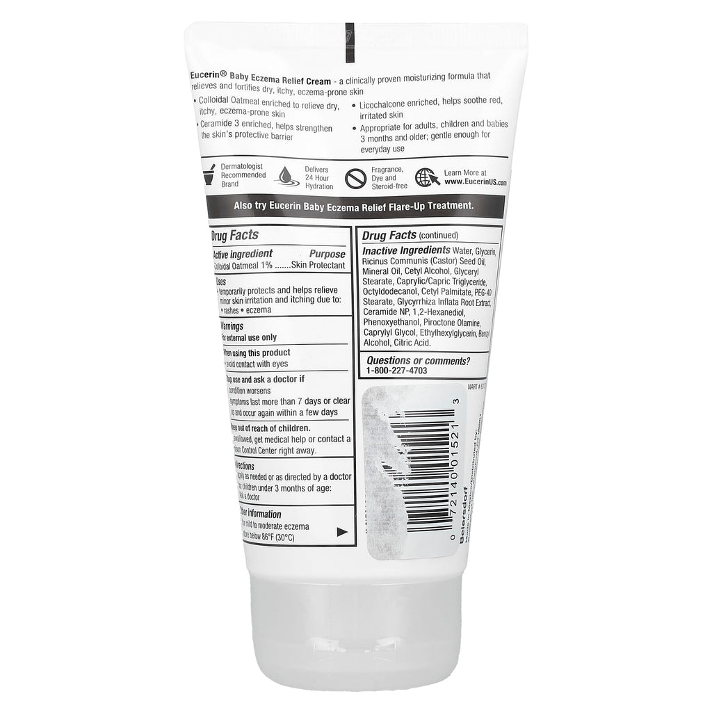 Eucerin, Baby, Eczema Relief Cream, 5 oz (141 g)