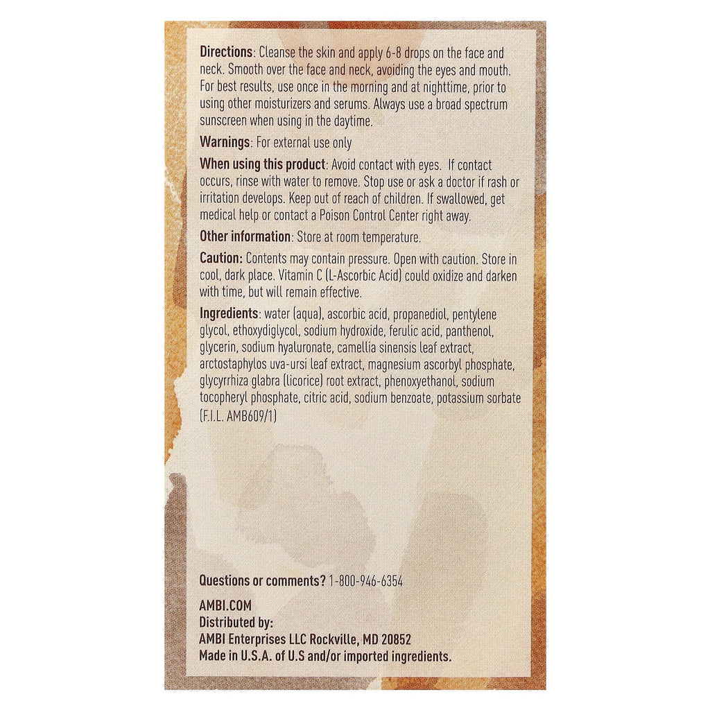AMBI, Even & Clear®, 20% Vitamin C Glow Serum, 1 fl oz (30 ml)