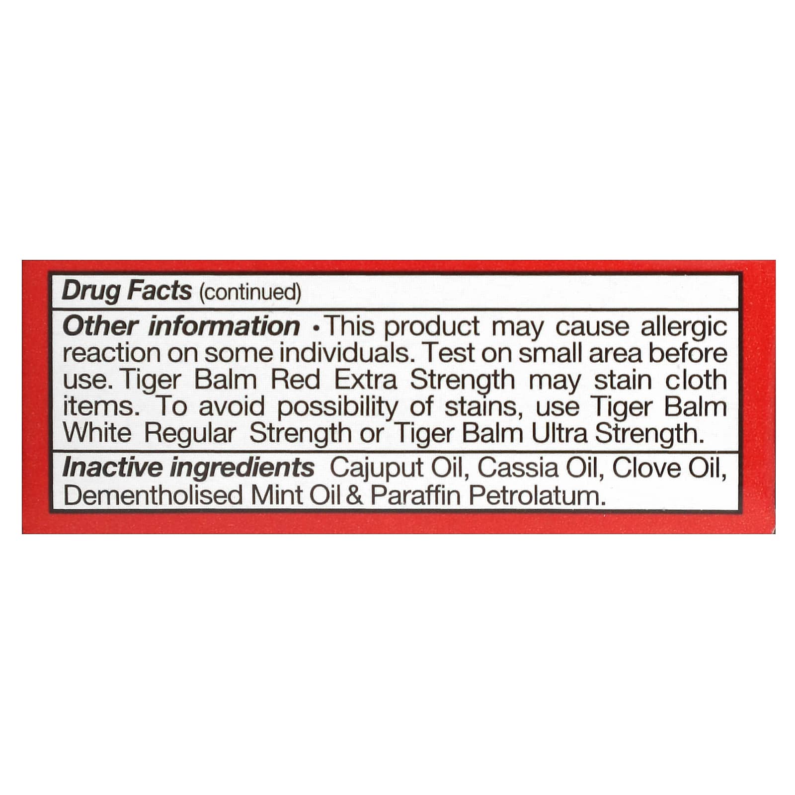 Tiger Balm, Pain Relieving Ointment, 0.14 oz (4 g)