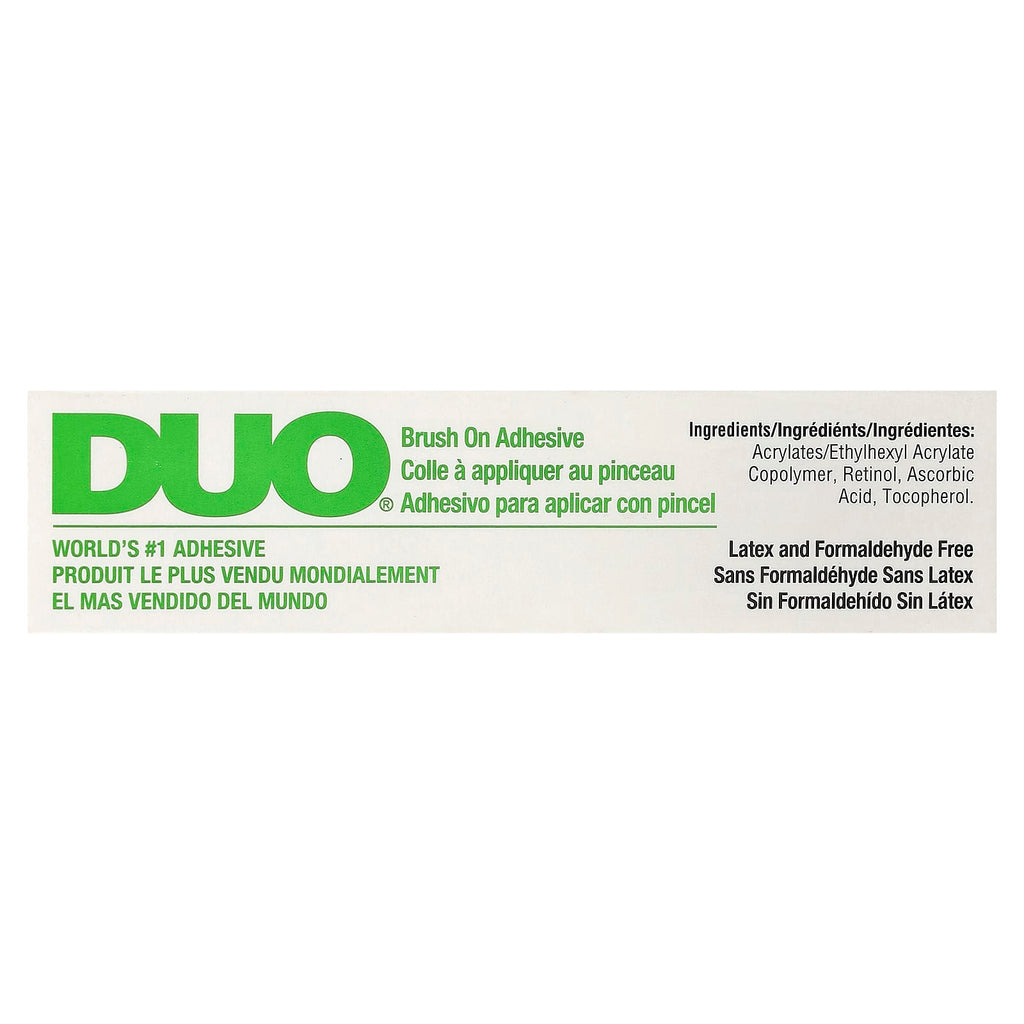 DUO, Brush On Adhesive, White/Clear, 0.18 oz (5 g)