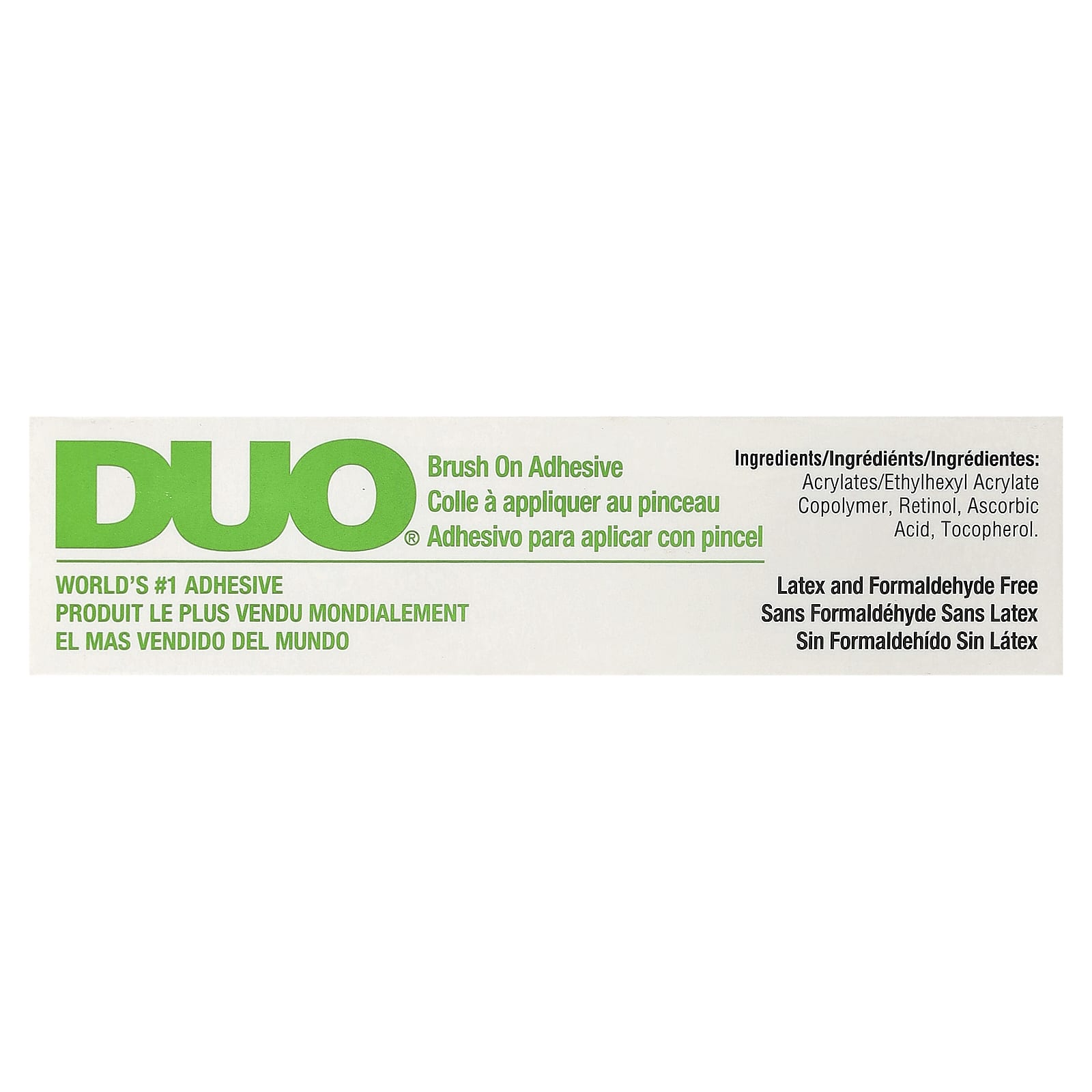 DUO, Brush On Adhesive, White/Clear, 0.18 oz (5 g)