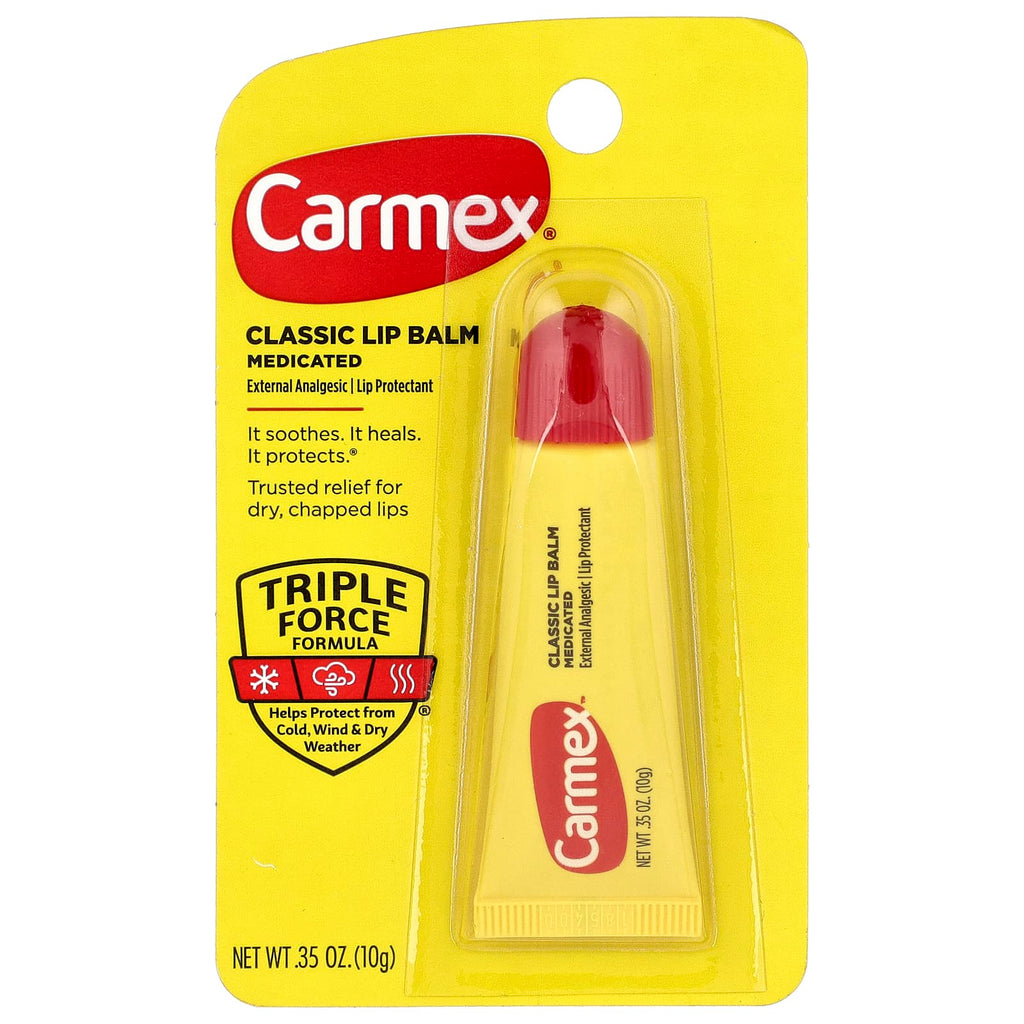 Carmex, Classic Lip Balm, Medicated, 0.35 oz (10 g)
