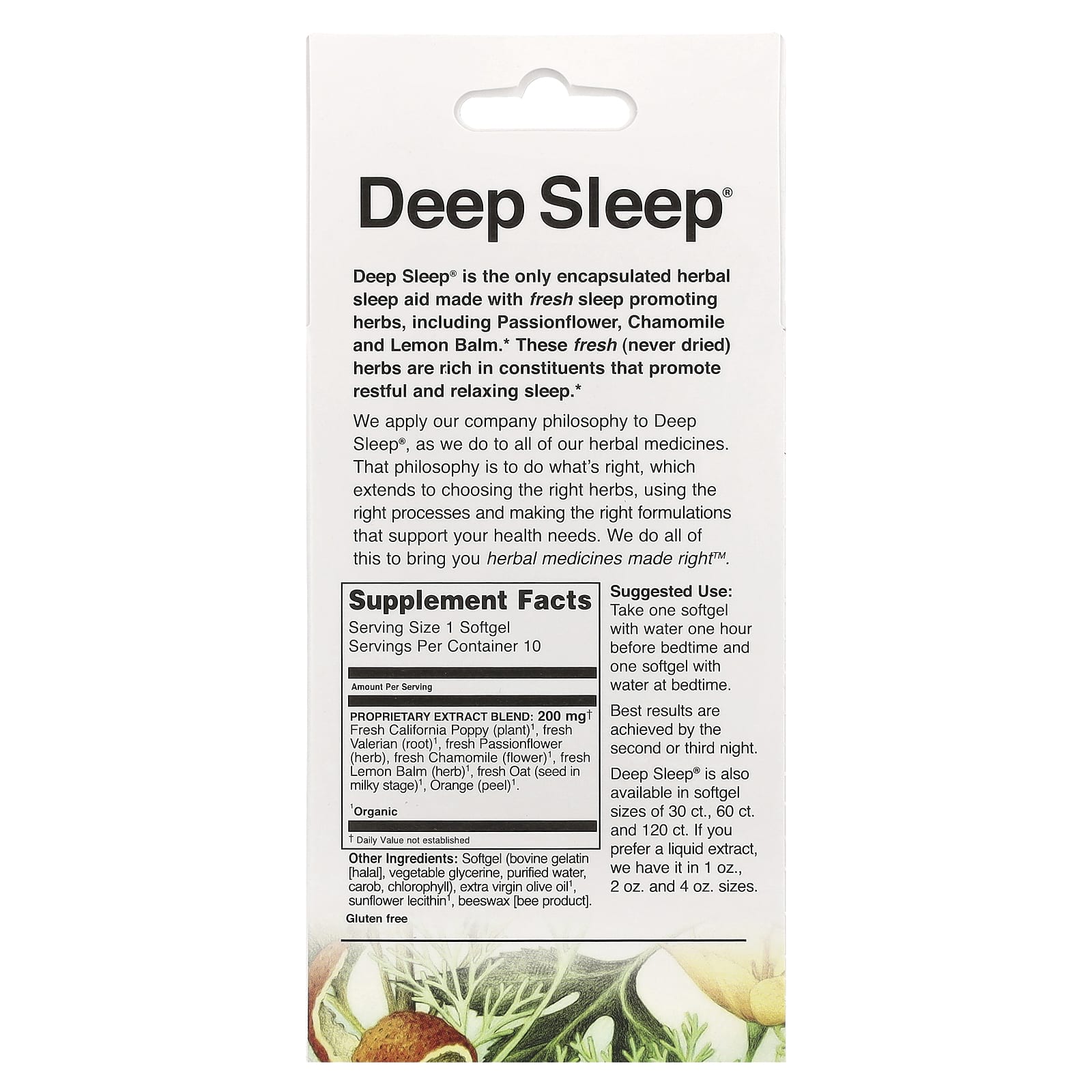 Herbs Etc., Deep Sleep®, 10 Softgels
