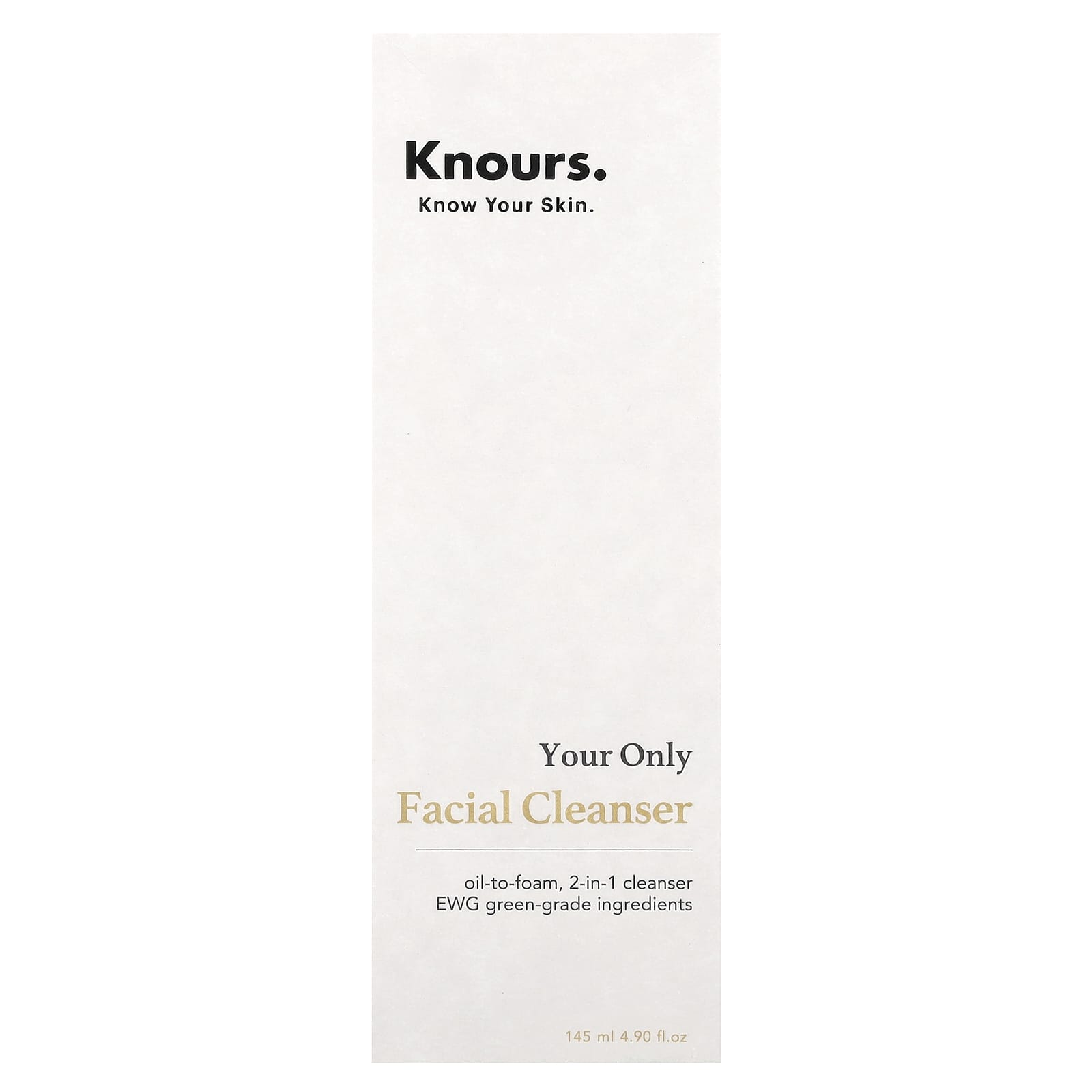 Knours, Your Only, Facial Cleanser, 4.9 fl oz (145 ml)