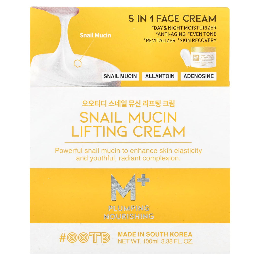 OOTD, Snail Mucin Lifting Cream , 3.38 fl oz (100 ml)
