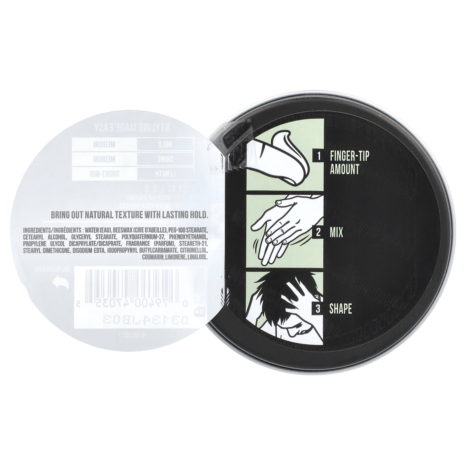 AXE, Styling, Texturizing Cream, Medium Hold/Medium Shine , 2.64 oz (75 g)