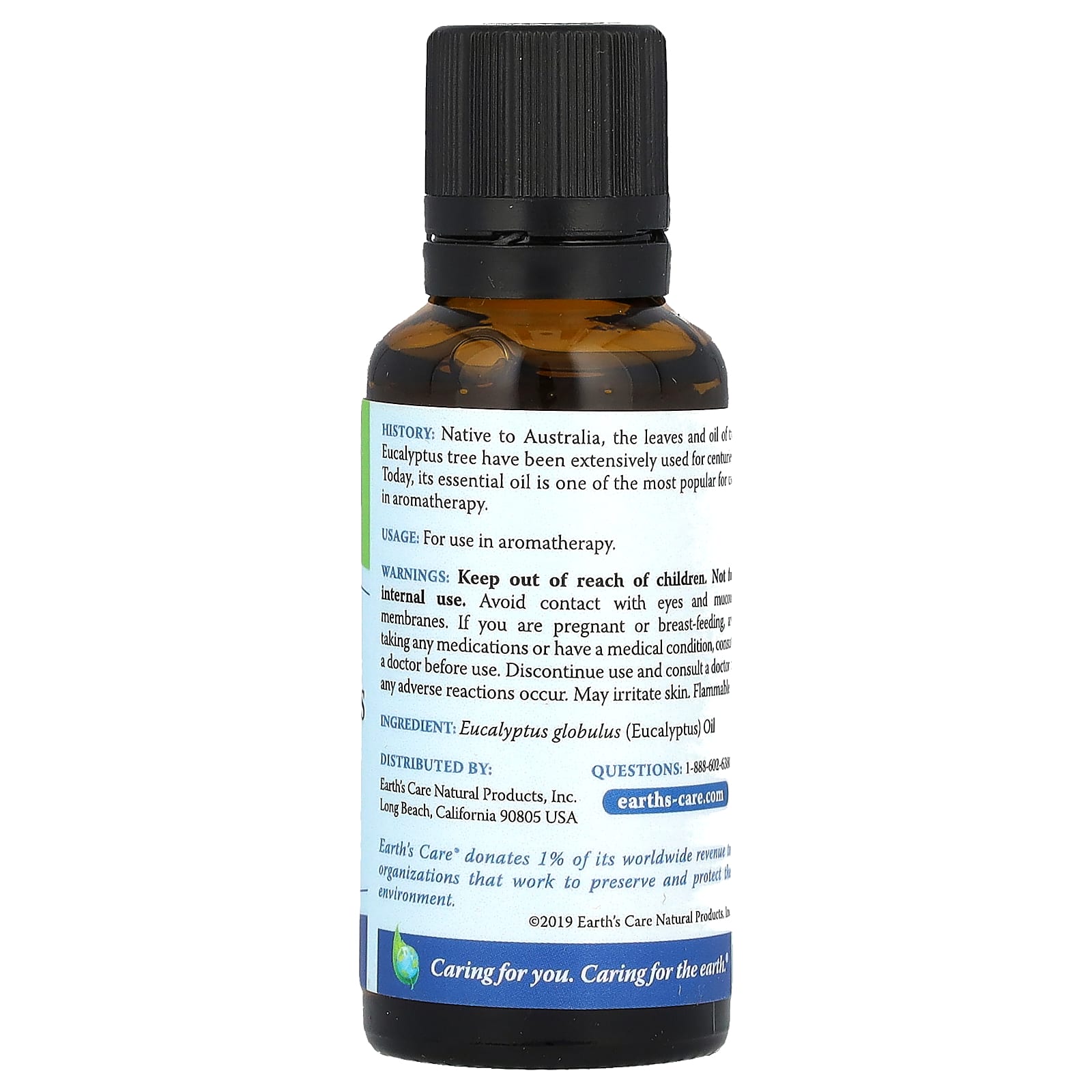 Earth's Care, 100% Pure Eucalyptus Oil, 1 fl oz (30 ml)